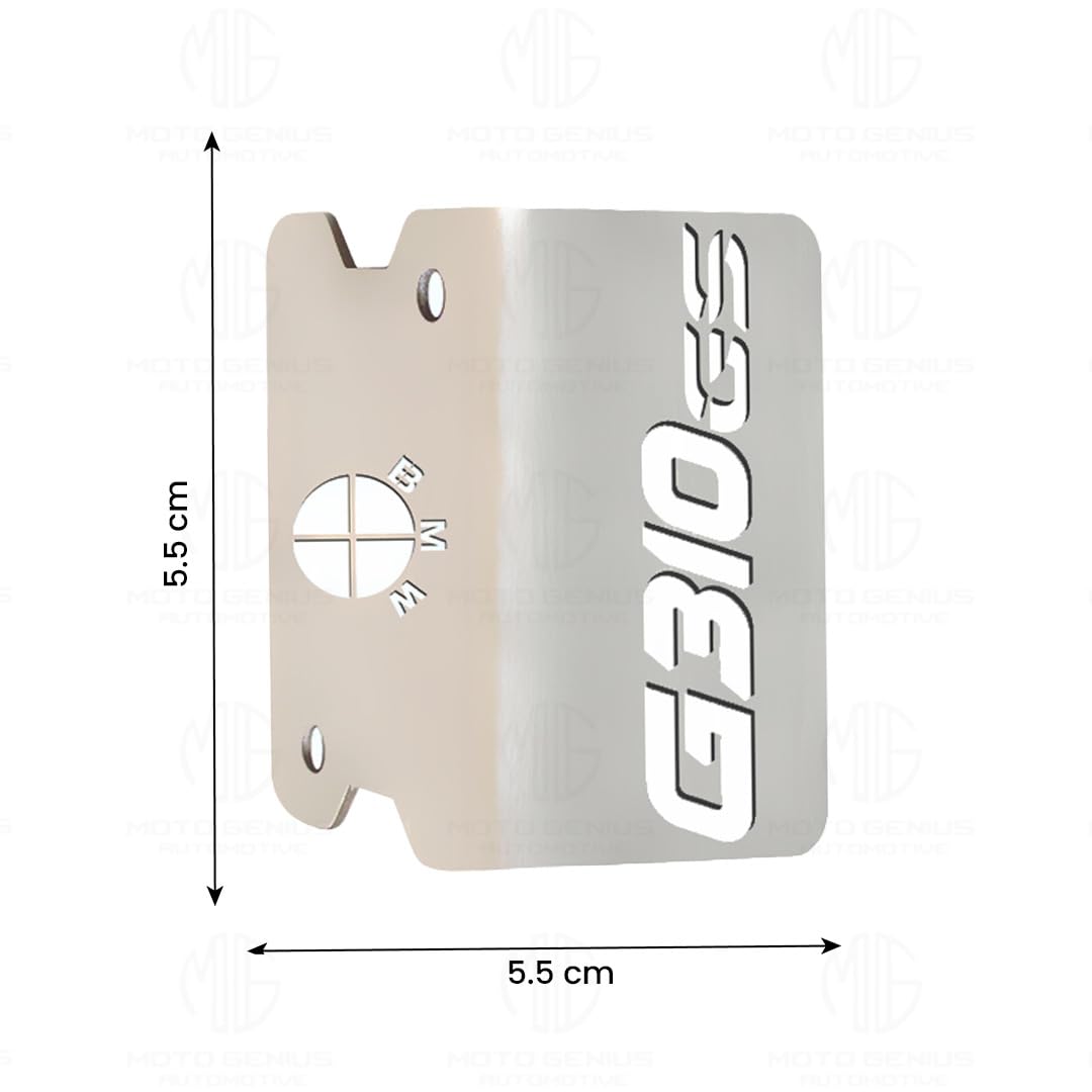 MOTO GENIUS Stainless Steel Front Disc Brake Fluid Reservoir Oil Cap for G310GS Motorbike Replacement for Enhanced Durability and Performance (Pack of 1)