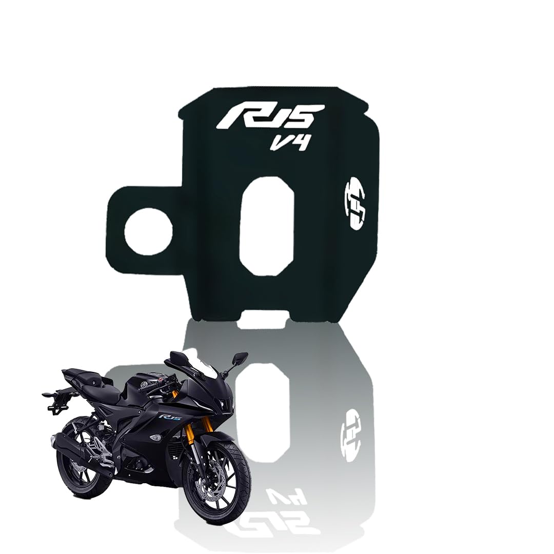 MOTO GENIUS Rear Brake Oil Container Guard for R15 V4 | Durable Protection and Stylish Design for Motorcycles R15-V4