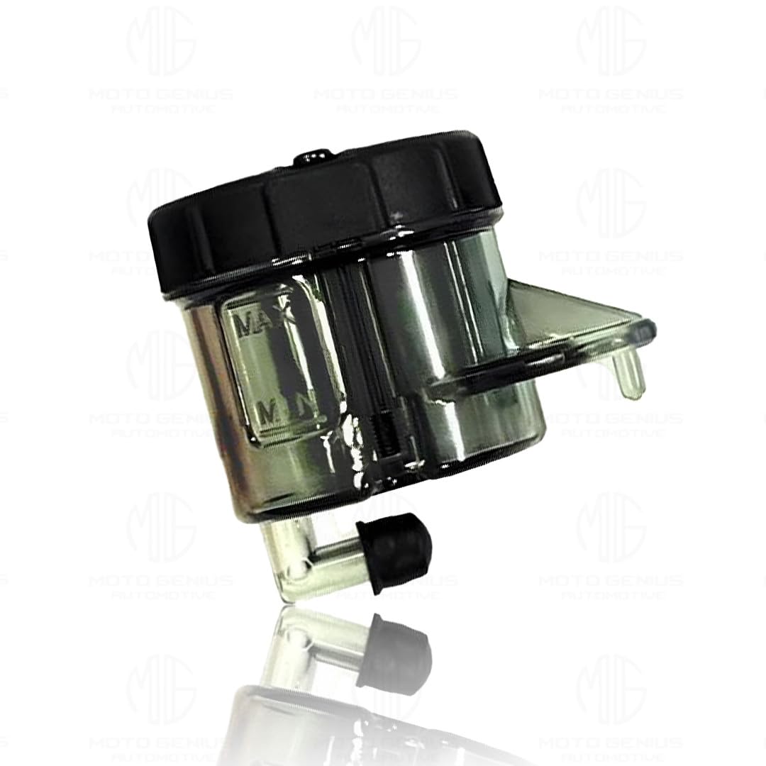MOTO GENIUS Universal Motorcycle Front Brake Master Cylinder Oil Reservoir Tank Cup | Durable Replacement for Hydraulic Brake and Clutch Systems
