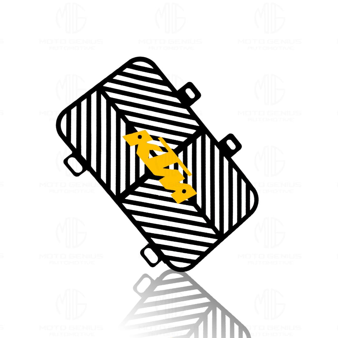 MOTO GENIUS Radiator Guard for KTM Duke and RC All Model | Durable Metal Protector | Essential Accessory for Motorcycle Radiator Protection | Compatible with RC & Duke 125 200 250 390 ()