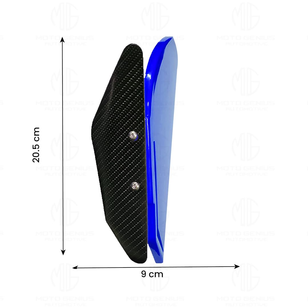 MOTO GENIUS Heavy-Duty Universal Plastic Side Wings for Sport Bikes | Aerodynamic, Lightweight, and Stylish Upgrade ()