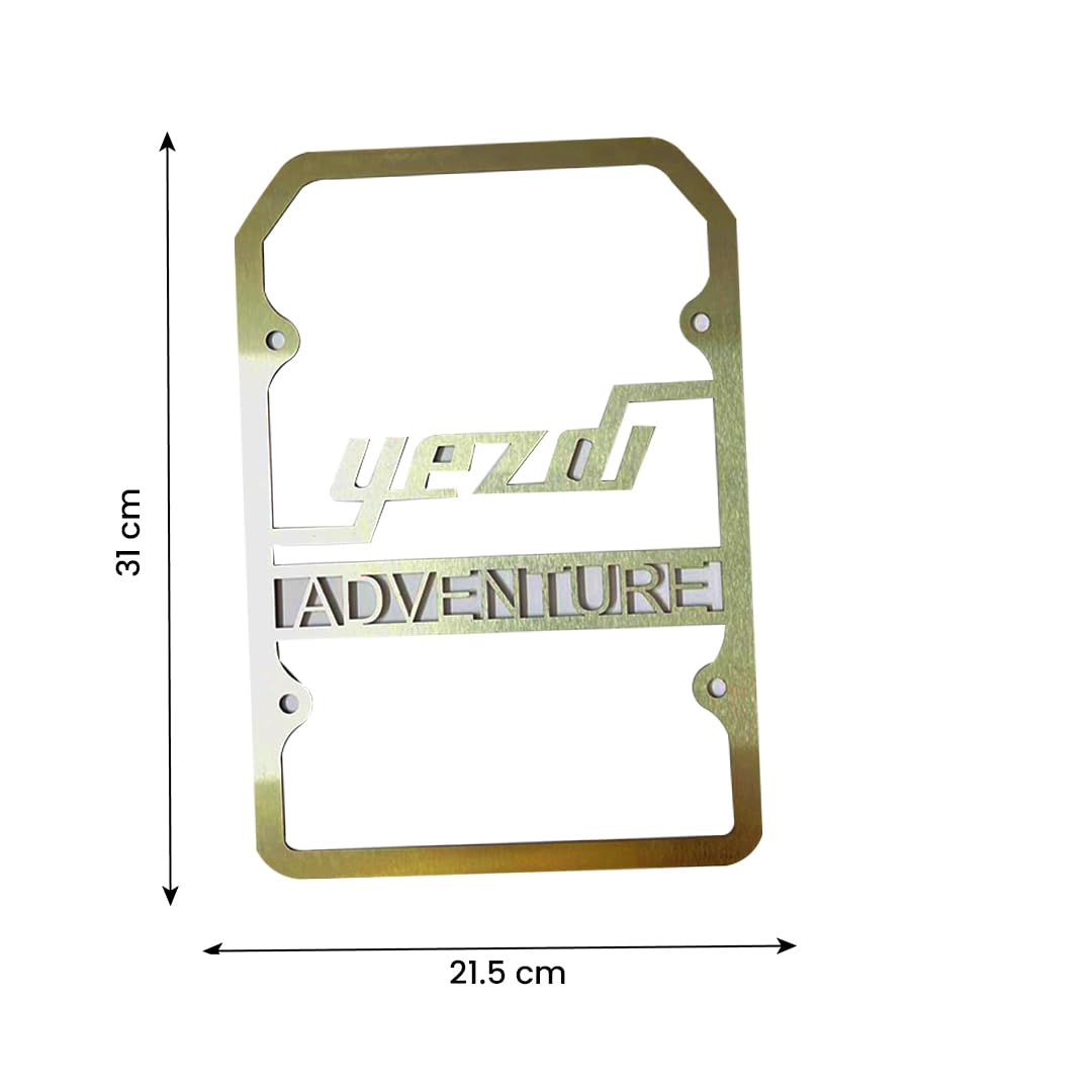 MOTO GENIUS Radiator Guard for Yezdi Adventure Motorbike | Durable Stainless Steel Protector | Essential Accessory for Motorcycle Radiator Protection
