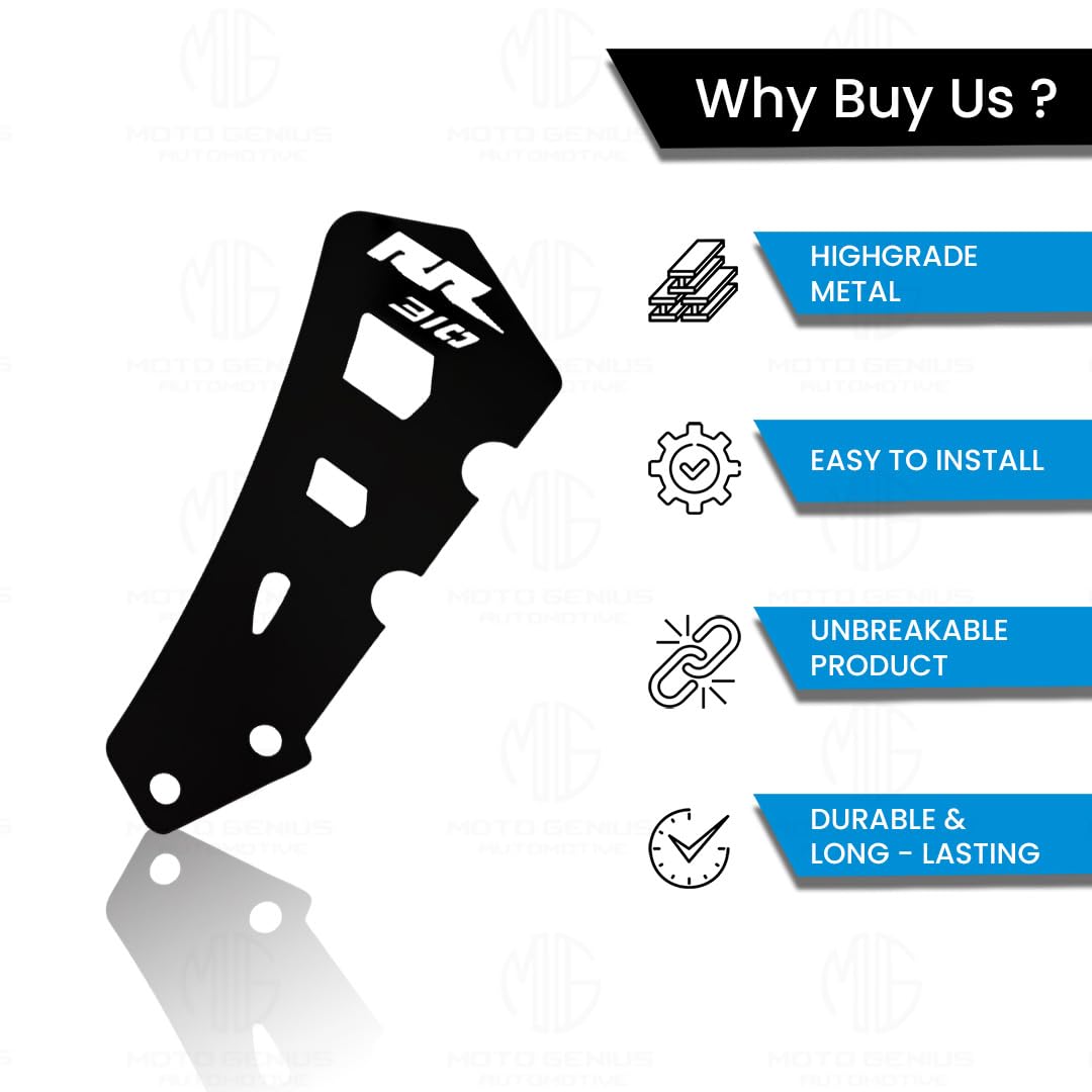 MOTO GENIUS Master Cylinder Guard for RR310 Motorbike | Heavy-Duty, Impact-Resistant Protection for Motorcycle Brake Systems |Durable Metal Construction (Rectangle Shape)