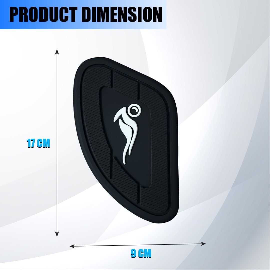 Silicone Tank Pads for Universal Motorbike | Anti-Slip & Scratch-Resistant Fuel Tank Protection | Premium Durable Design | Easy Installation | Pack of 2