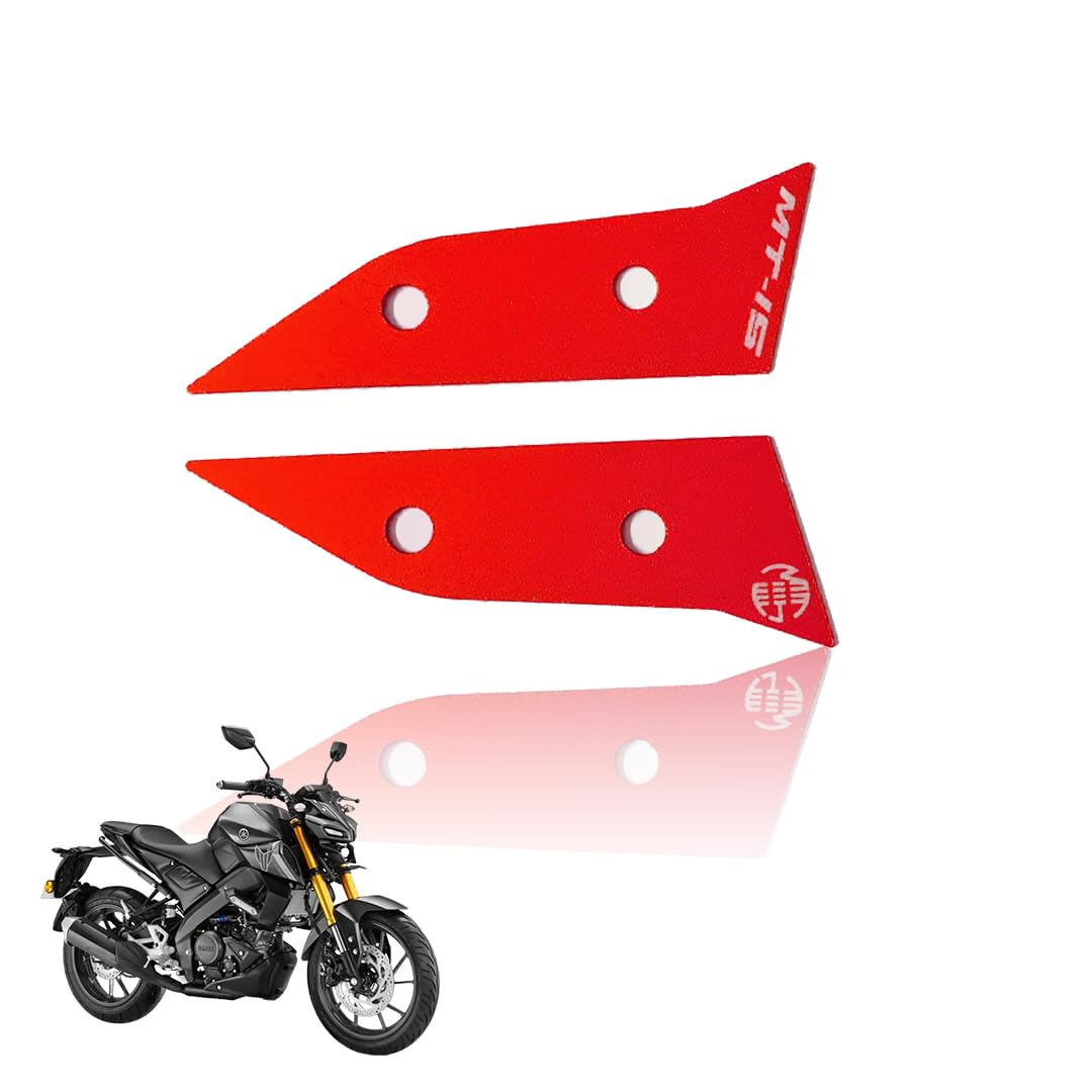 MOTO GENIUS Aluminum Front Body Cover for MT 15 | Durable and Lightweight (Pack of 2) ()
