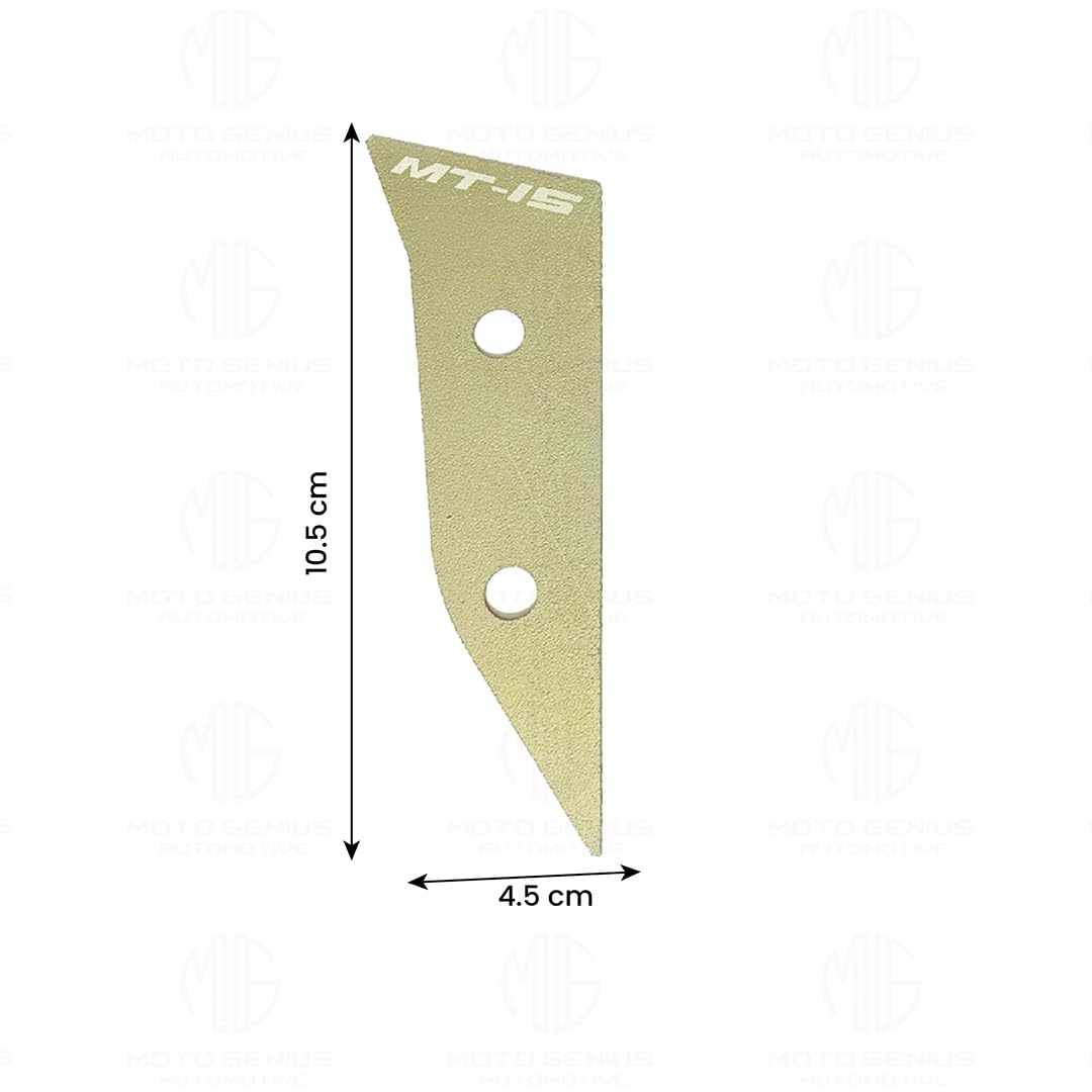 MOTO GENIUS Aluminum Front Body Cover for MT 15 | Durable and Lightweight (Pack of 2) ()