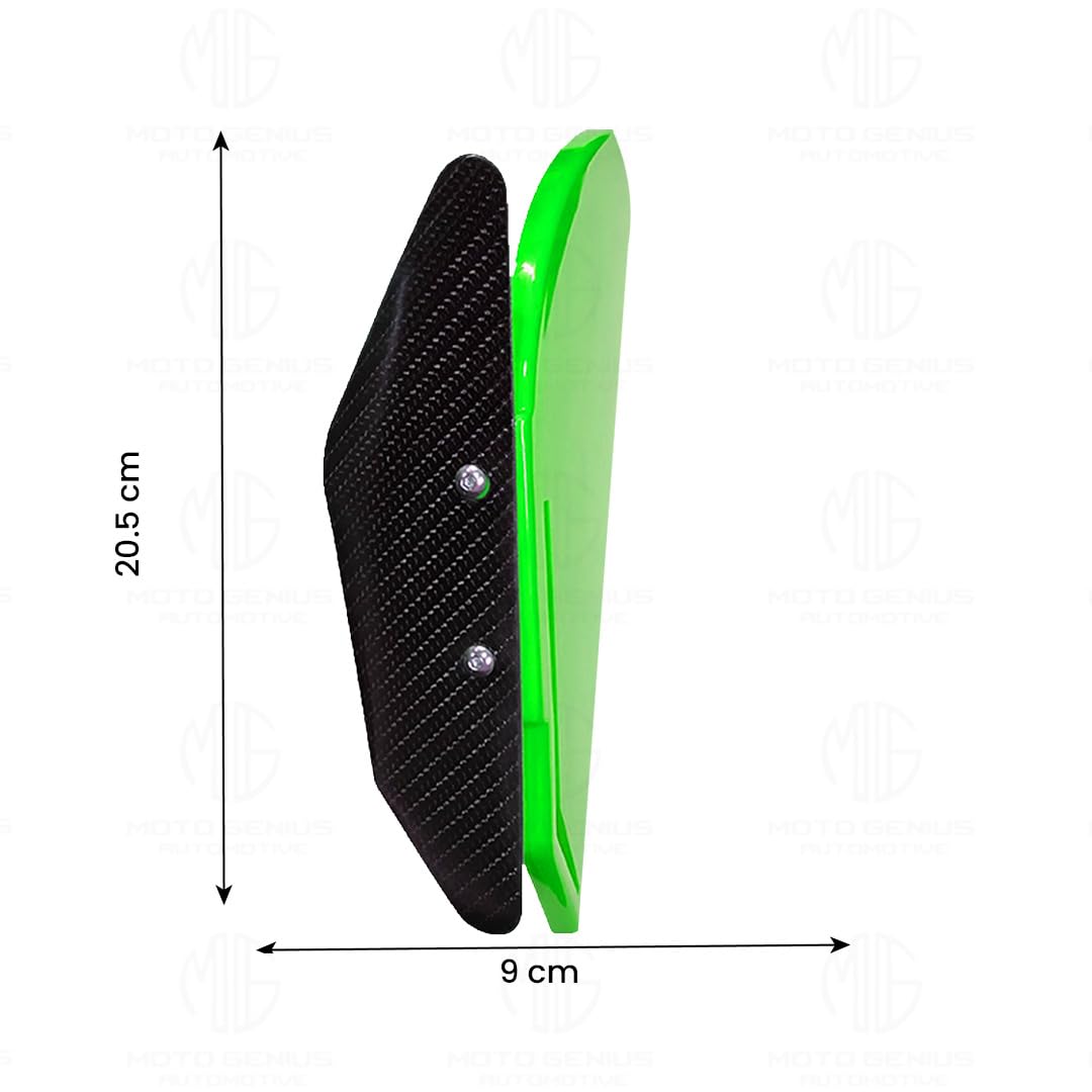 MOTO GENIUS Heavy-Duty Universal Plastic Side Wings for Sport Bikes | Aerodynamic, Lightweight, and Stylish Upgrade ()