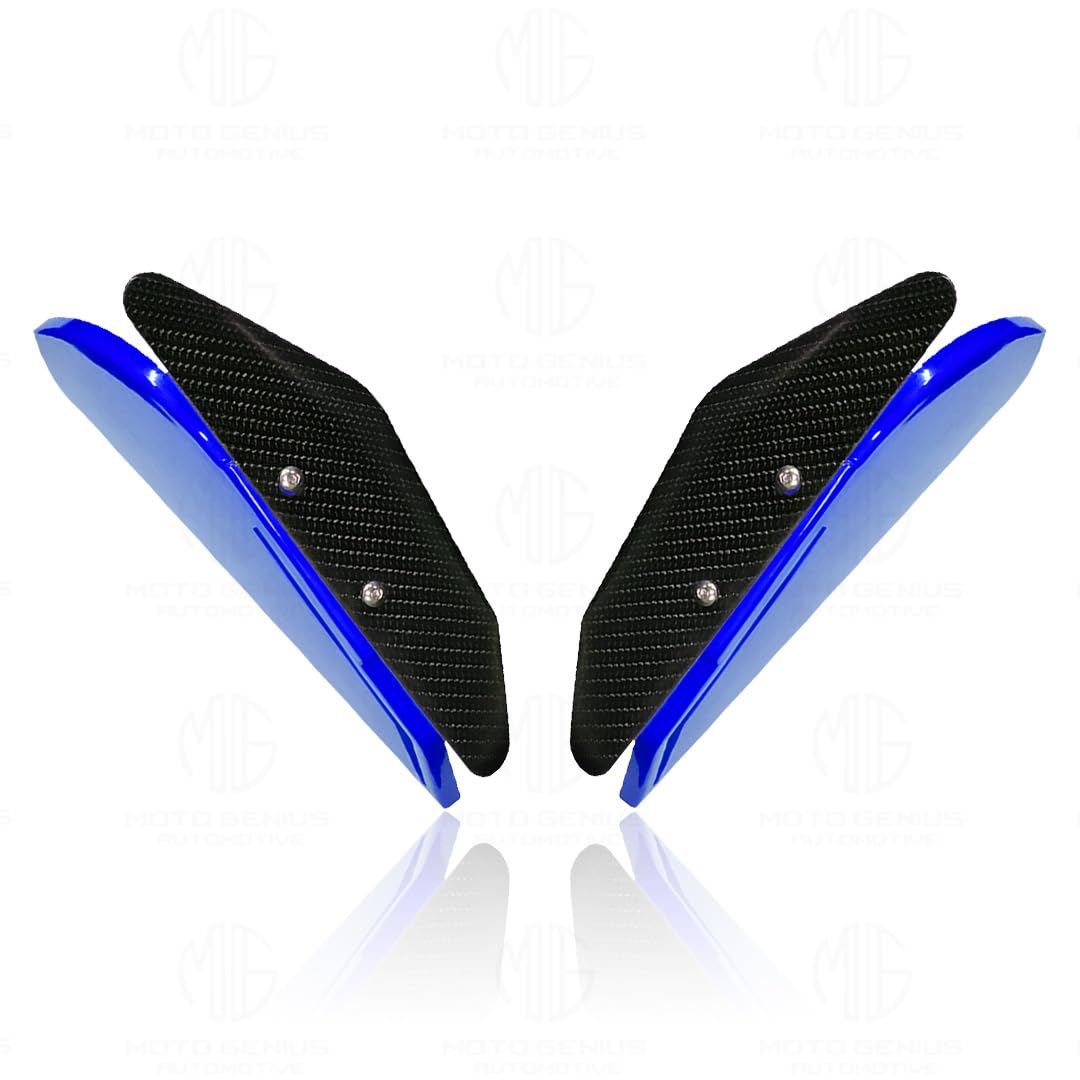 MOTO GENIUS Heavy-Duty Universal Plastic Side Wings for Sport Bikes | Aerodynamic, Lightweight, and Stylish Upgrade ()