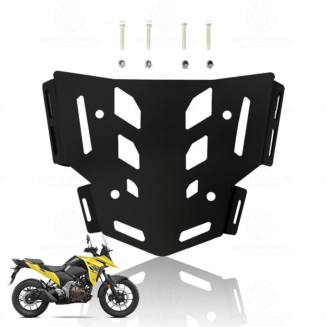 MOTO GENIUS Metal Rear Luggage Rack Carrier Holder Support for Suzuki V-Strom | Durable Metal Construction for Enhanced Cargo Support