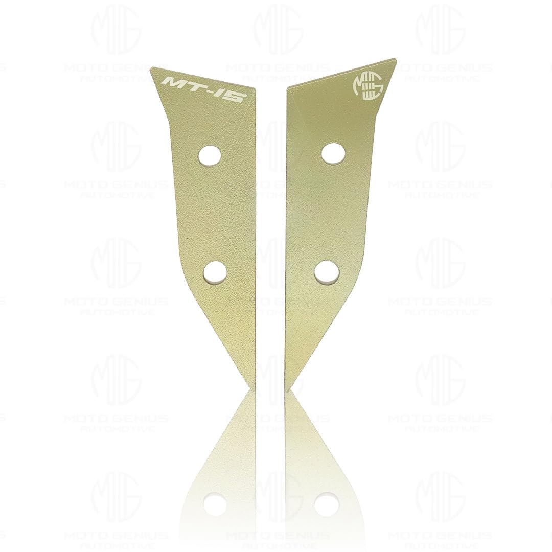 MOTO GENIUS Aluminum Front Body Cover for MT 15 | Durable and Lightweight (Pack of 2) ()