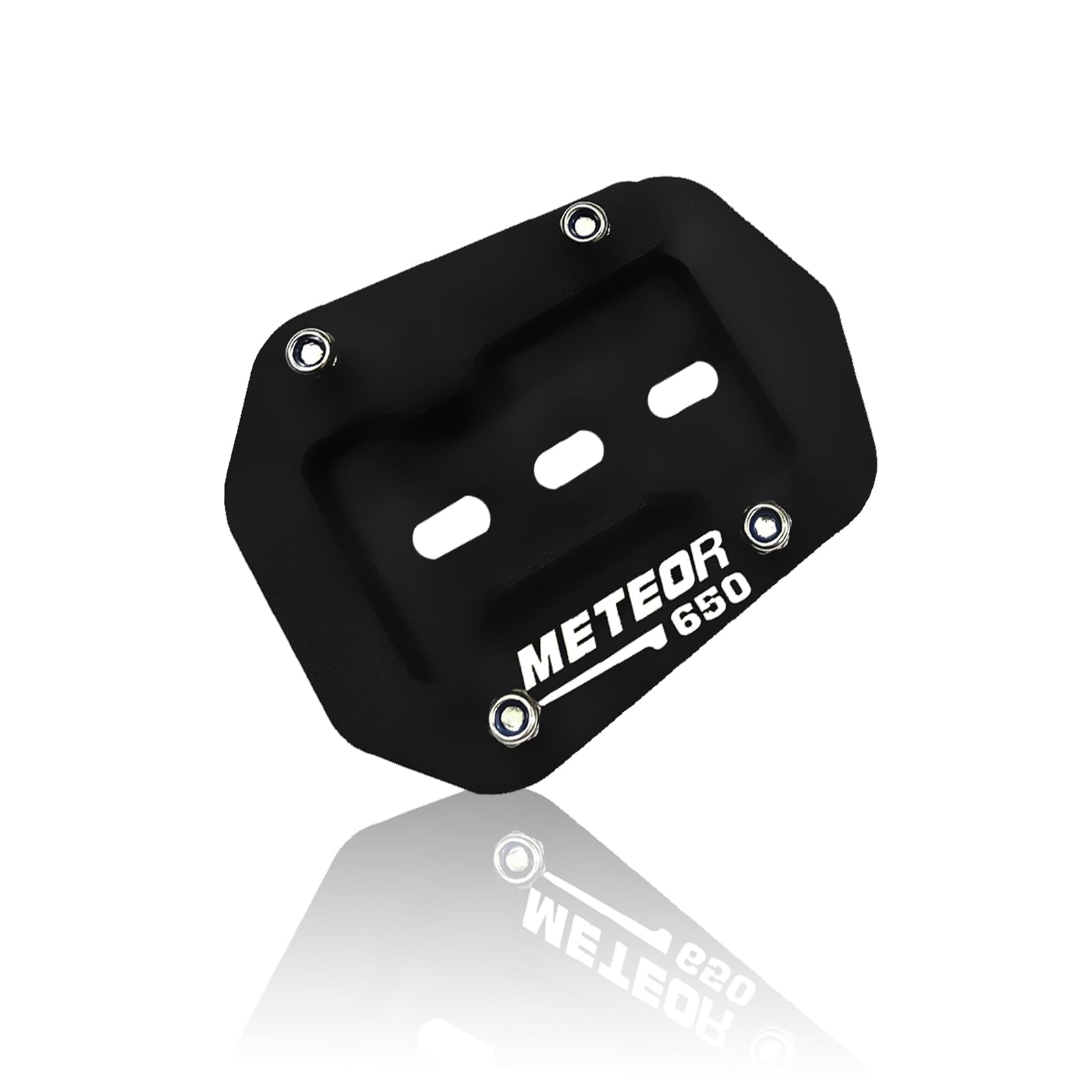 MOTO GENIUS Metal Side Stand Extender for RE Super Meteor 650 | Heavy Duty Parking Support and Stability Enhancer, Durable Corrosion-Resistant Metal, Easy Installation