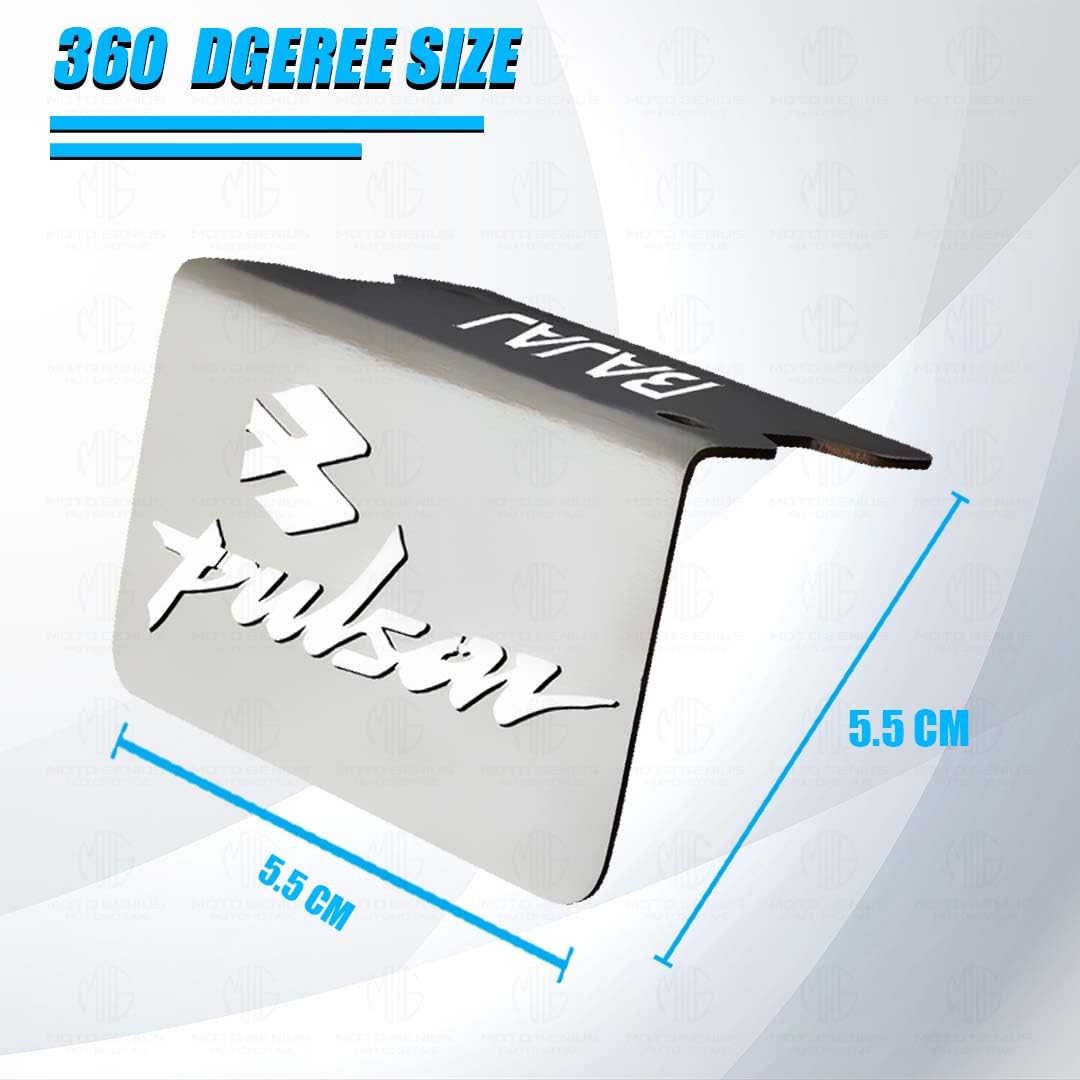 MOTO GENIUS Stainless Steel Front Disc Brake Fluid Reservoir Oil Cap for Pulsar Motorbike Replacement for Enhanced Durability and Performance (Pack of 1)