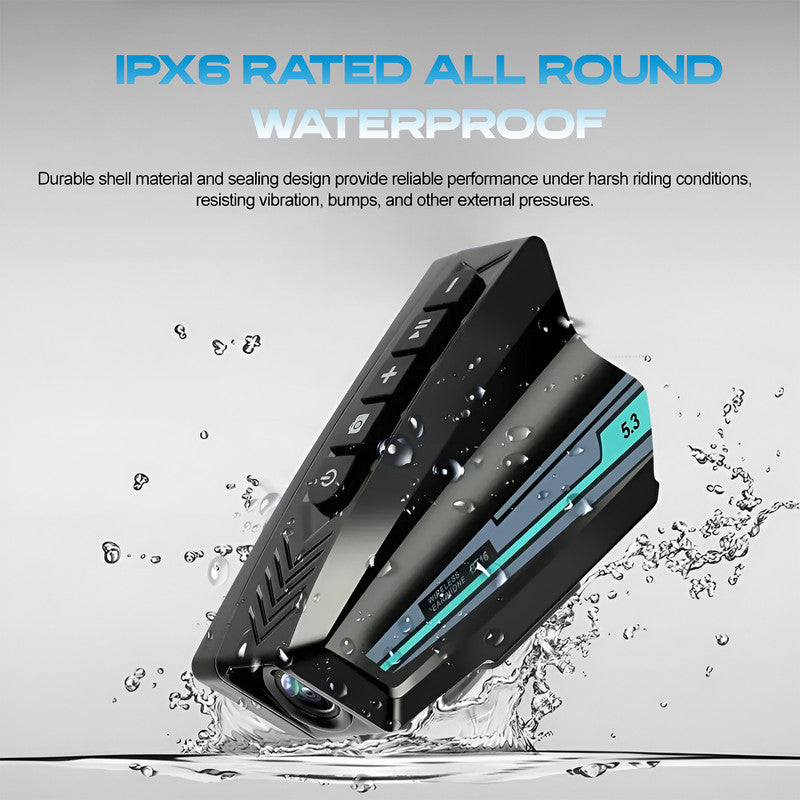 BT 16 Bluetooth Motorcycle Helmet Headset V5.3 with 2K Camera | 2000mAh WiFi DVR | Handsfree Call, Waterproof, Wide Angle, Music & Dash Cam