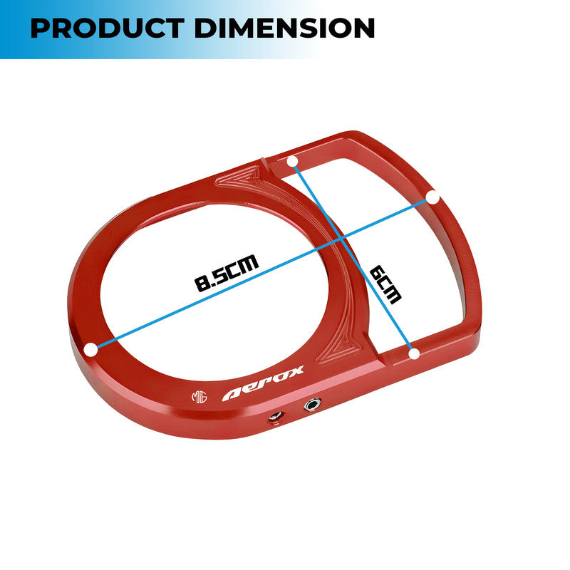 MOTO GENIUS Motorcycle Ignition Key Lock Switch Cover Protector Ring for Yamaha Aerox 155, Durable & Stylish Ignition Key Guard Accessory