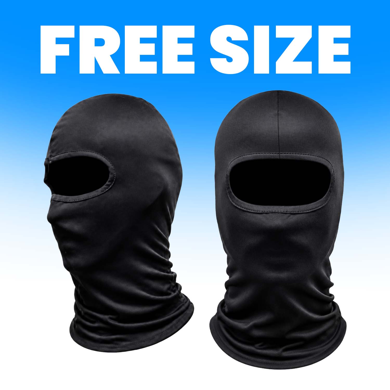 Balaclava Face Mask for Men & Women, Full Face Cover for Bike Riding Cycling & Biking Helmet, Breathable Stretch Cotton Mask for Dust UV Wind Protection, Black