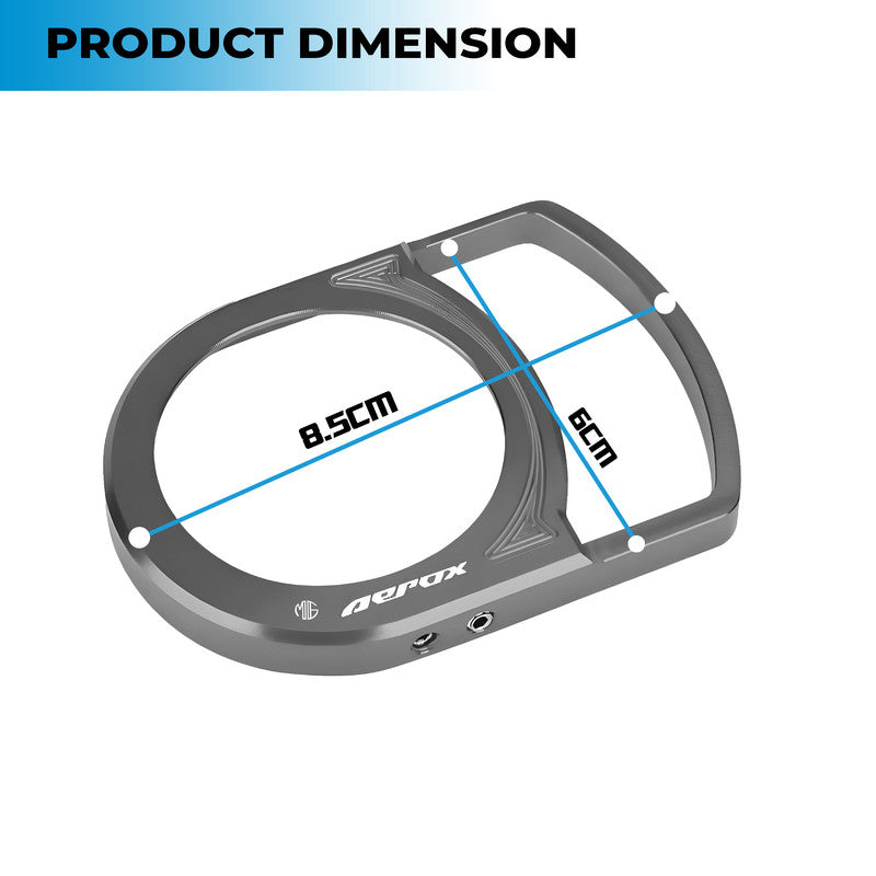 MOTO GENIUS Motorcycle Ignition Key Lock Switch Cover Protector Ring for Yamaha Aerox 155, Durable & Stylish Ignition Key Guard Accessory