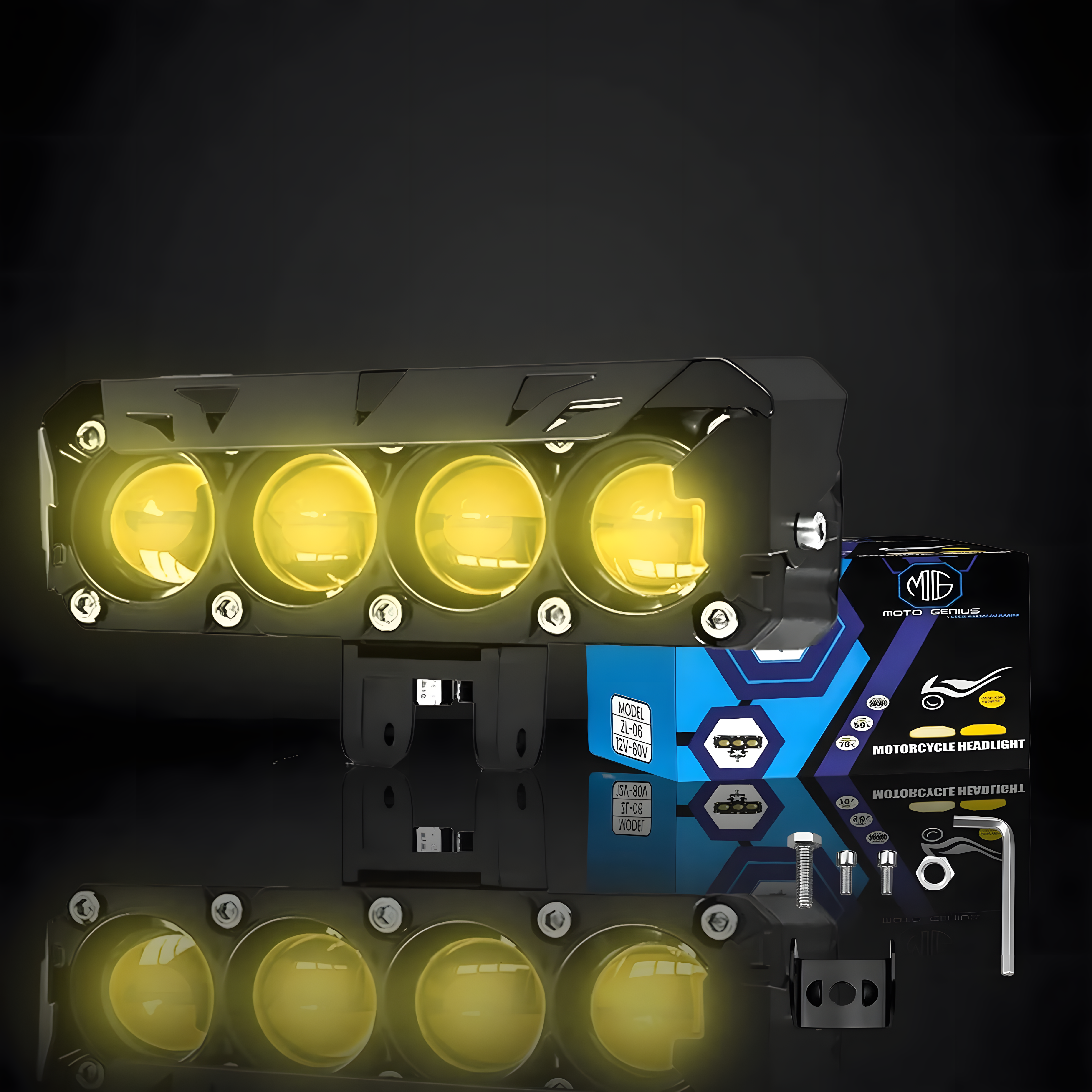 45W Super Bright 4 LED Fog Light