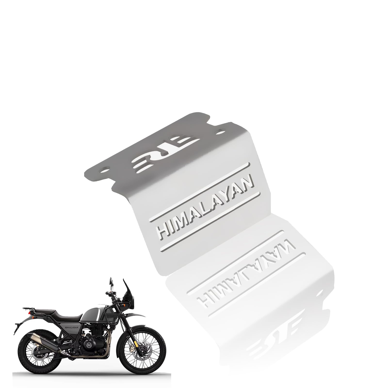 MOTO GENIUS Stainless Steel Front Disc Brake Fluid Reservoir Oil Cap for RE Himalayan BS3/BS4/BS6/Scram Motorbike | Replacement for Enhanced Durability and Performance (Pack of 1) ()