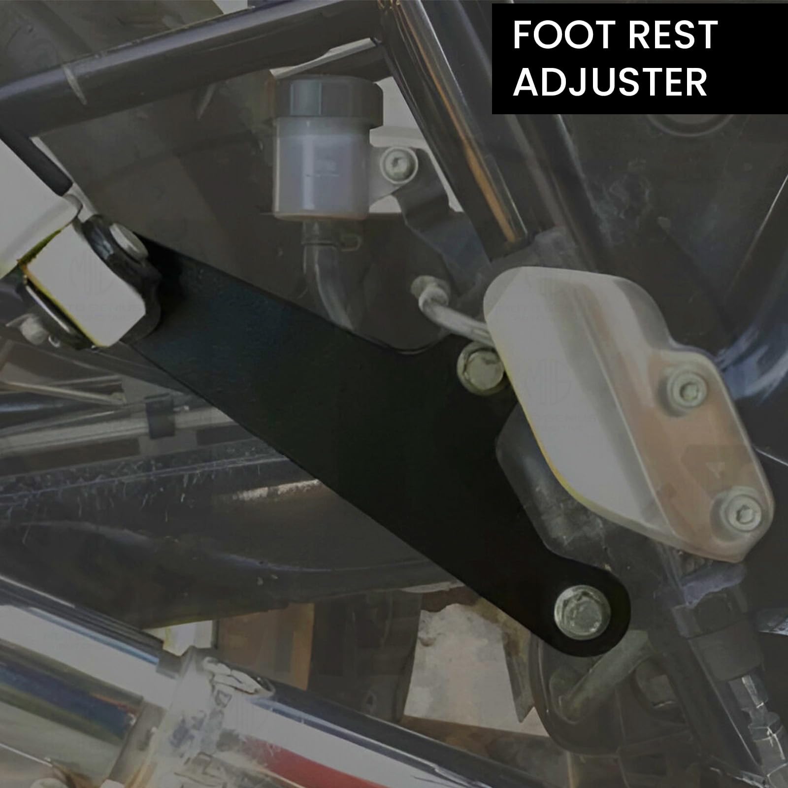 MOTO GENIUS RE Interceptor Foot Rest Adjuster | |Durable and Comfortable Motorcycle Foot Rest Adjuster for Adventure Riding |Easy Installation (Right+Left)