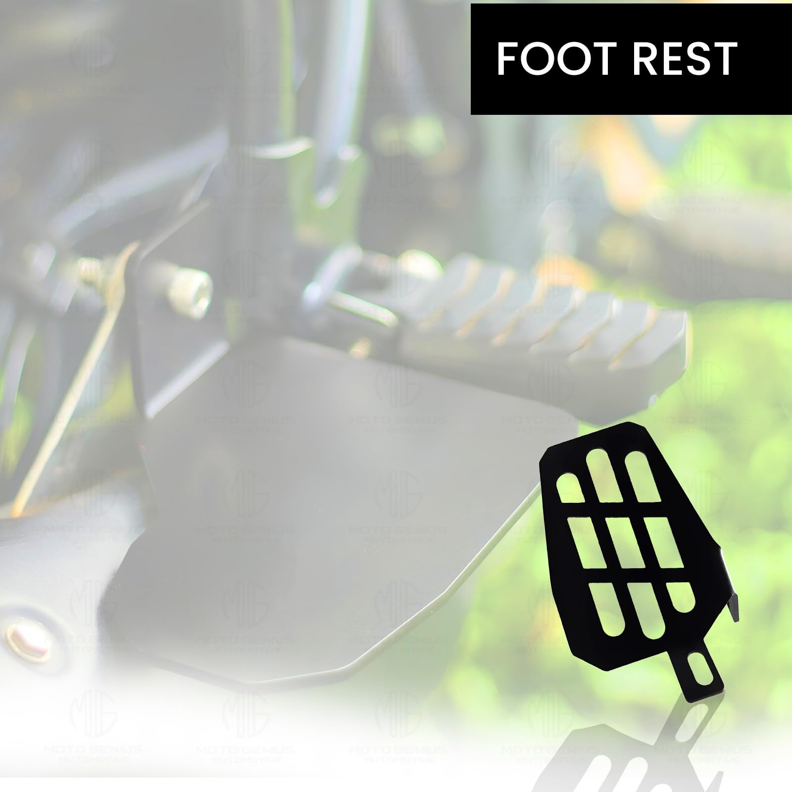 MOTO GENIUS Foot Rest for Hunter |Adjustable Motorcycle Foot Peg |Durable and Comfortable Foot Peg for Adventure Riding |Easy Installation (Pack of 2)