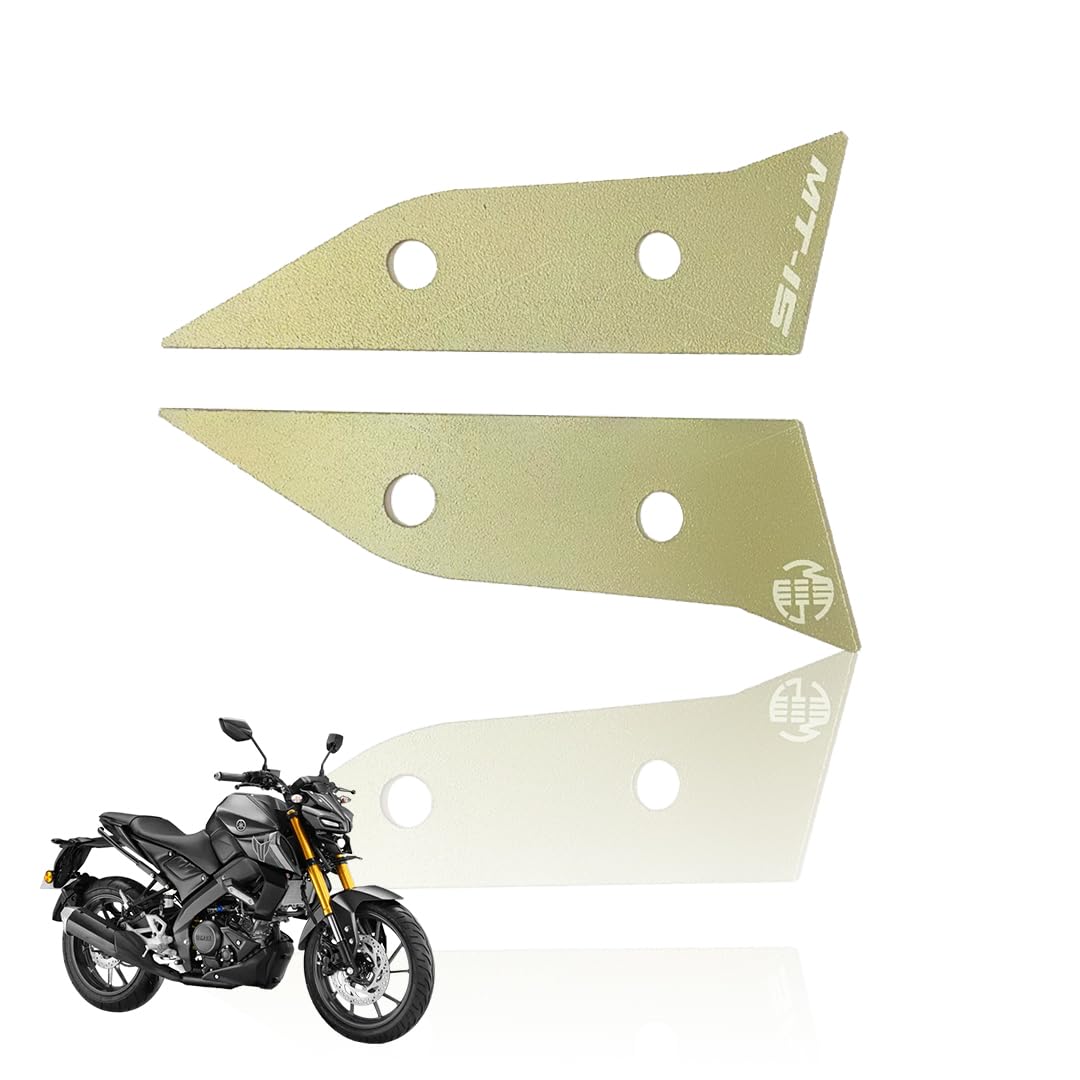 MOTO GENIUS Aluminum Front Body Cover for MT 15 | Durable and Lightweight (Pack of 2) ()