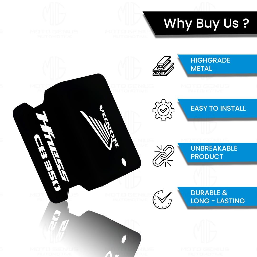 MOTO GENIUS Front Disc Brake Fluid Reservoir Oil Cap for Honda Hnees CB 350 Motorbike | Replacement for Enhanced Durability and Performance