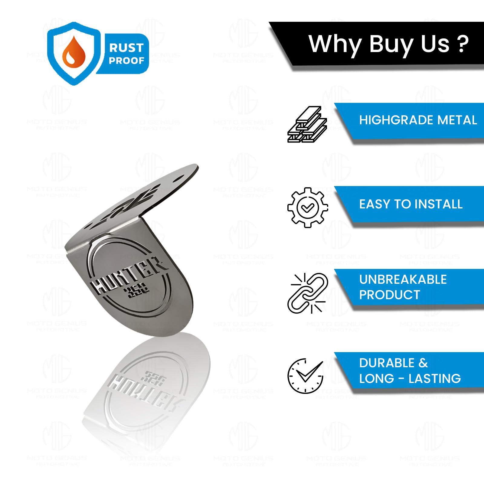 MOTO GENIUS Stainless Steel Front Disc Brake Fluid Reservoir Oil Cap for RE Himalayan BS3/BS4/BS6/Scram Motorbike | Replacement for Enhanced Durability and Performance (Pack of 1) ()