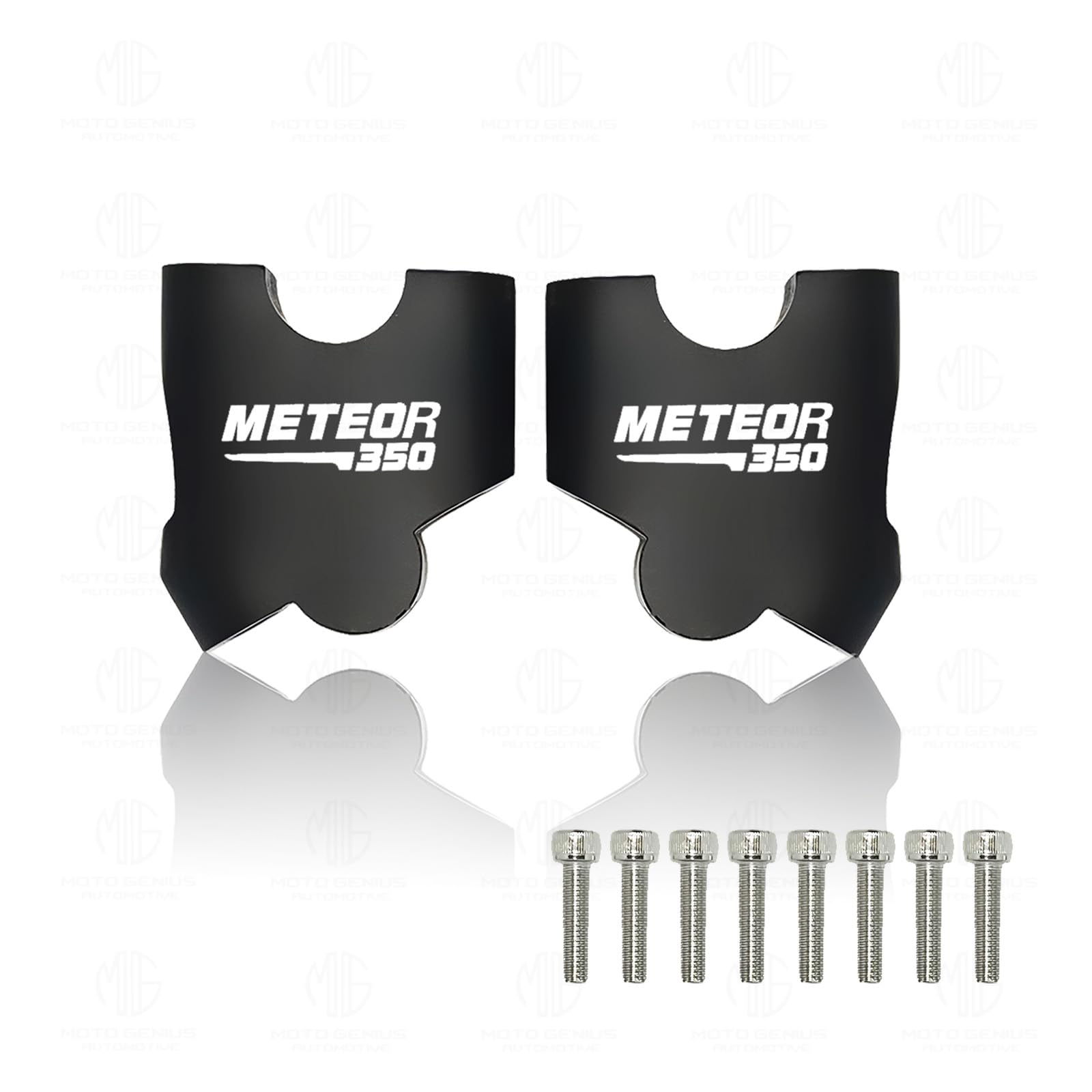 MOTO GENIUS Adjustable Handle Riser for Meteor 350 |Enhances Comfort and Control | Height Riser Clamp Compatible with RE Meteor (Angular)