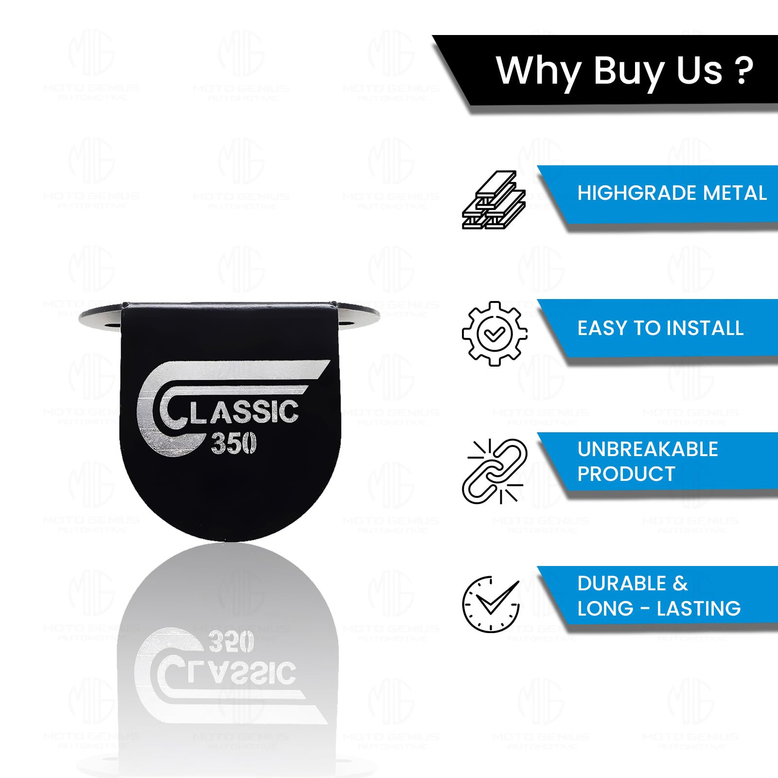 MOTO GENIUS Stainless Steel Front Disc Brake Fluid Reservoir Oil Cap for Reborn Classic 350 bike. Replacement for Enhanced Durability and Performance (Pack of 1)