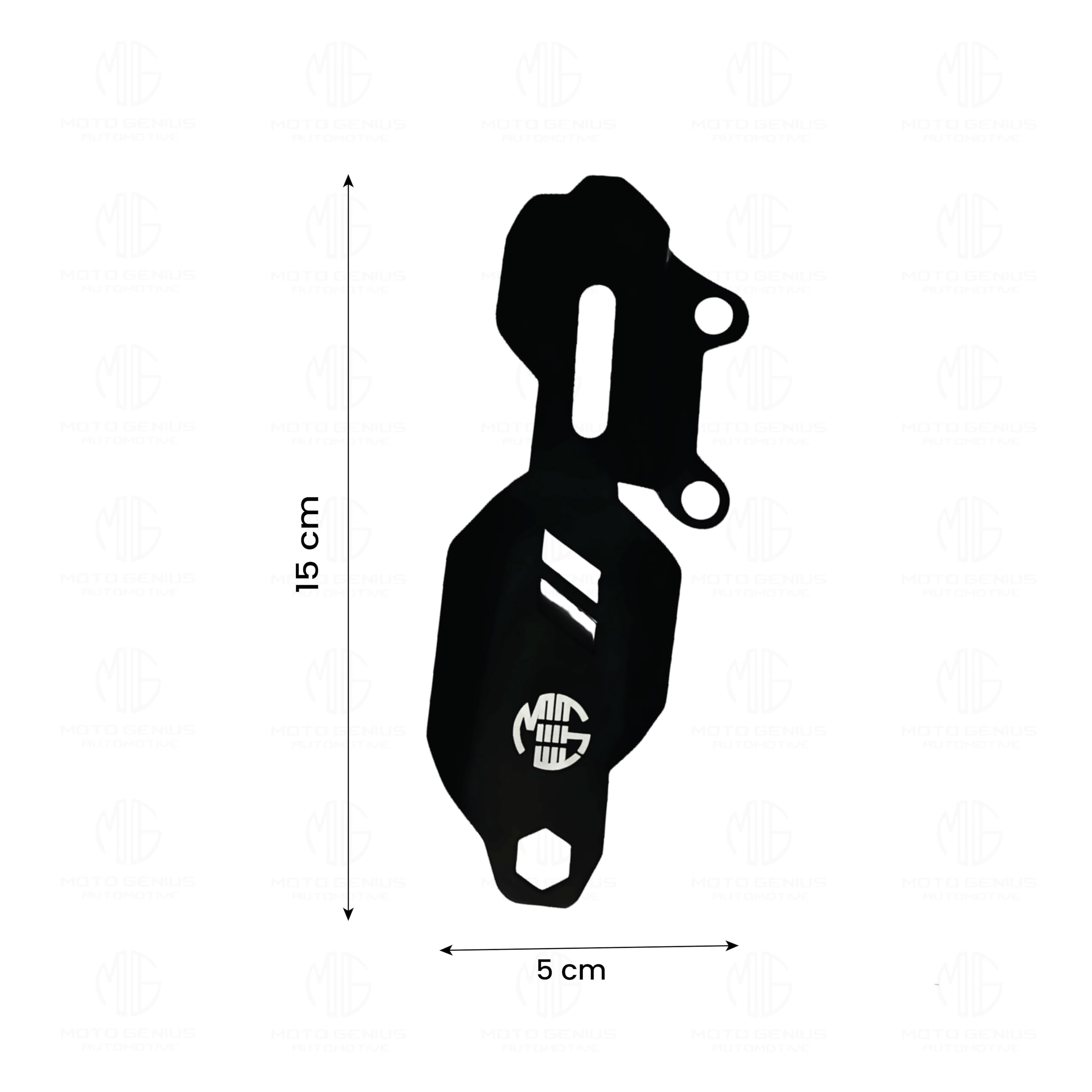 MOTO GENIUS Stainless Steel Master Cylinder Guard for RE Himalayan BS3/BS4/BS6/Scram Motorbike | Impact-Resistant Protection for Motorcycle Brake Systems (Black)