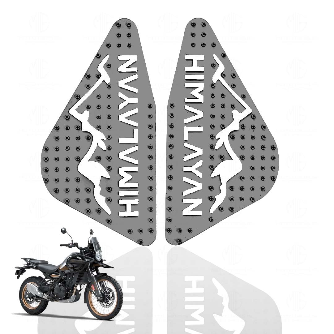 MOTO GENIUS Himalayan 450 Tank Pads | Premium Anti-Slip & Scratch-Resistant Protection | Durable, Stylish Design for Motorbike Tank | Easy Installation | Ideal for Himalayan 450 ()