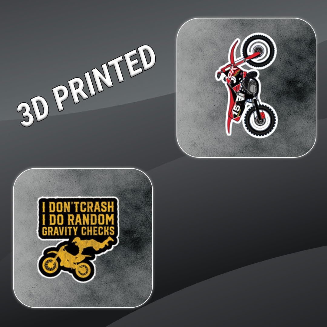 Racing Bike Motivational 3D Vinyl Stickers | Waterproof, Fade-Proof, Self-Adhesive Decals for Helmet, Bike, Car, Laptop and Mobile | Inspirational Racing Quotes Stickers (9 PC)