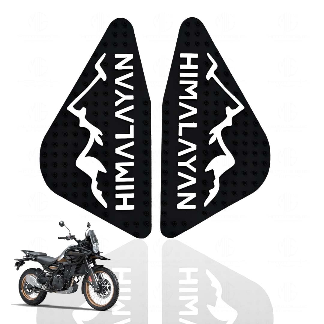 MOTO GENIUS Himalayan 450 Tank Pads | Premium Anti-Slip & Scratch-Resistant Protection | Durable, Stylish Design for Motorbike Tank | Easy Installation | Ideal for Himalayan 450