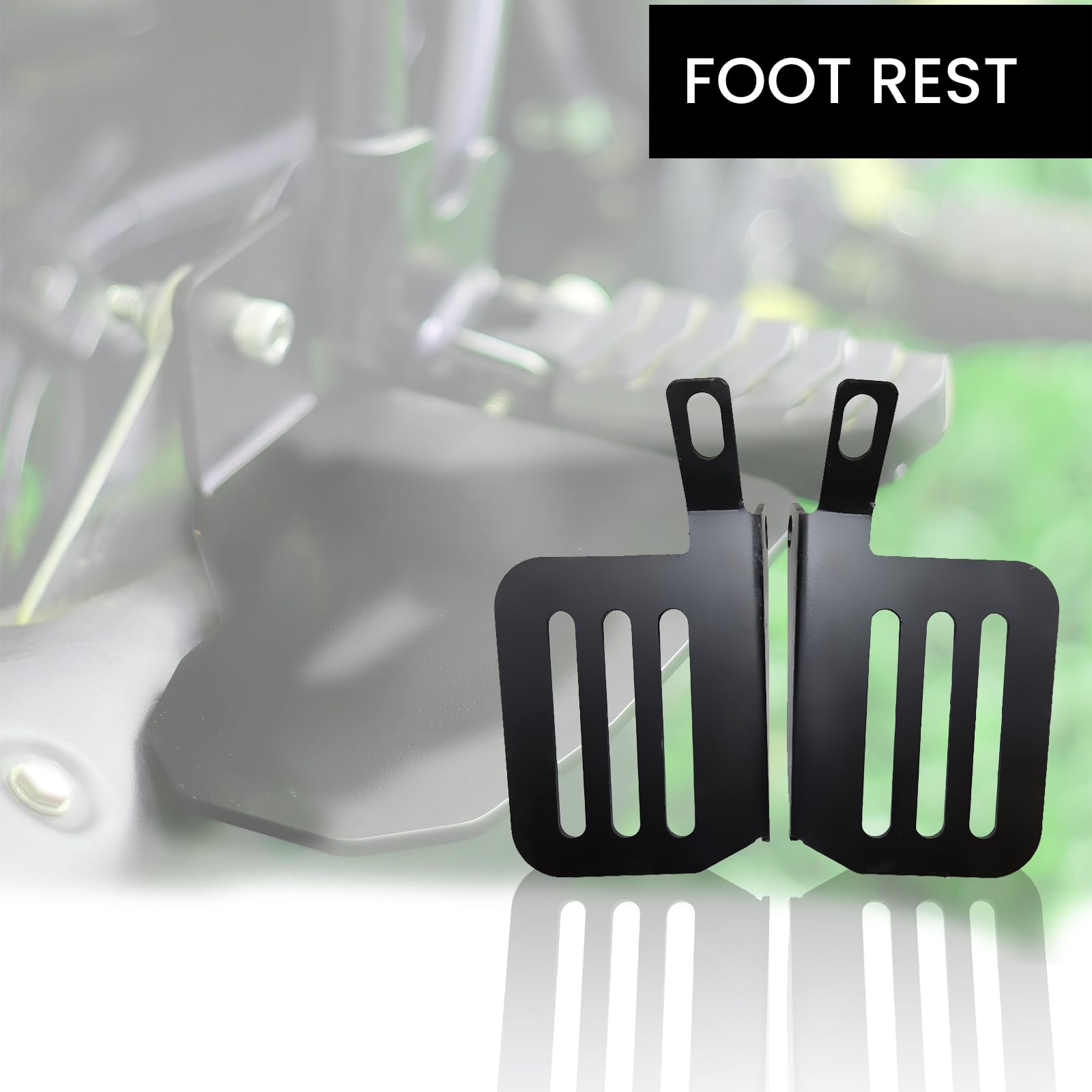 MOTO GENIUS Foot Rest for RE Super Meteor 650 |Adjustable Motorcycle Foot Pegs |Durable and Comfortable Foot Pegs for Adventure Riding |Easy Installation (Right+Left)