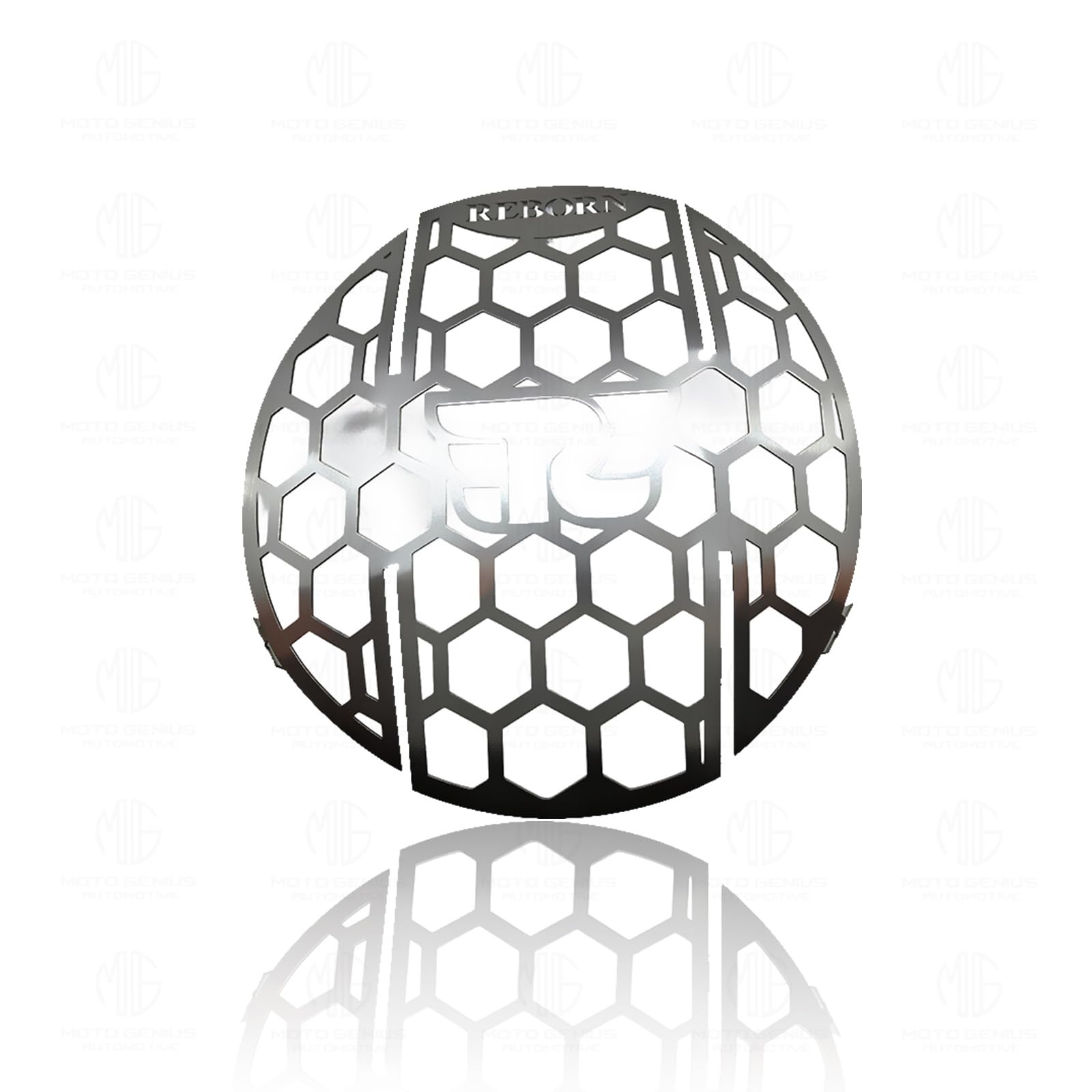 MOTO GENIUS Front Headlight Grill Guard for Reborn Classic 350 |Durable Stainless Steel Protective Head Light Frame Protector