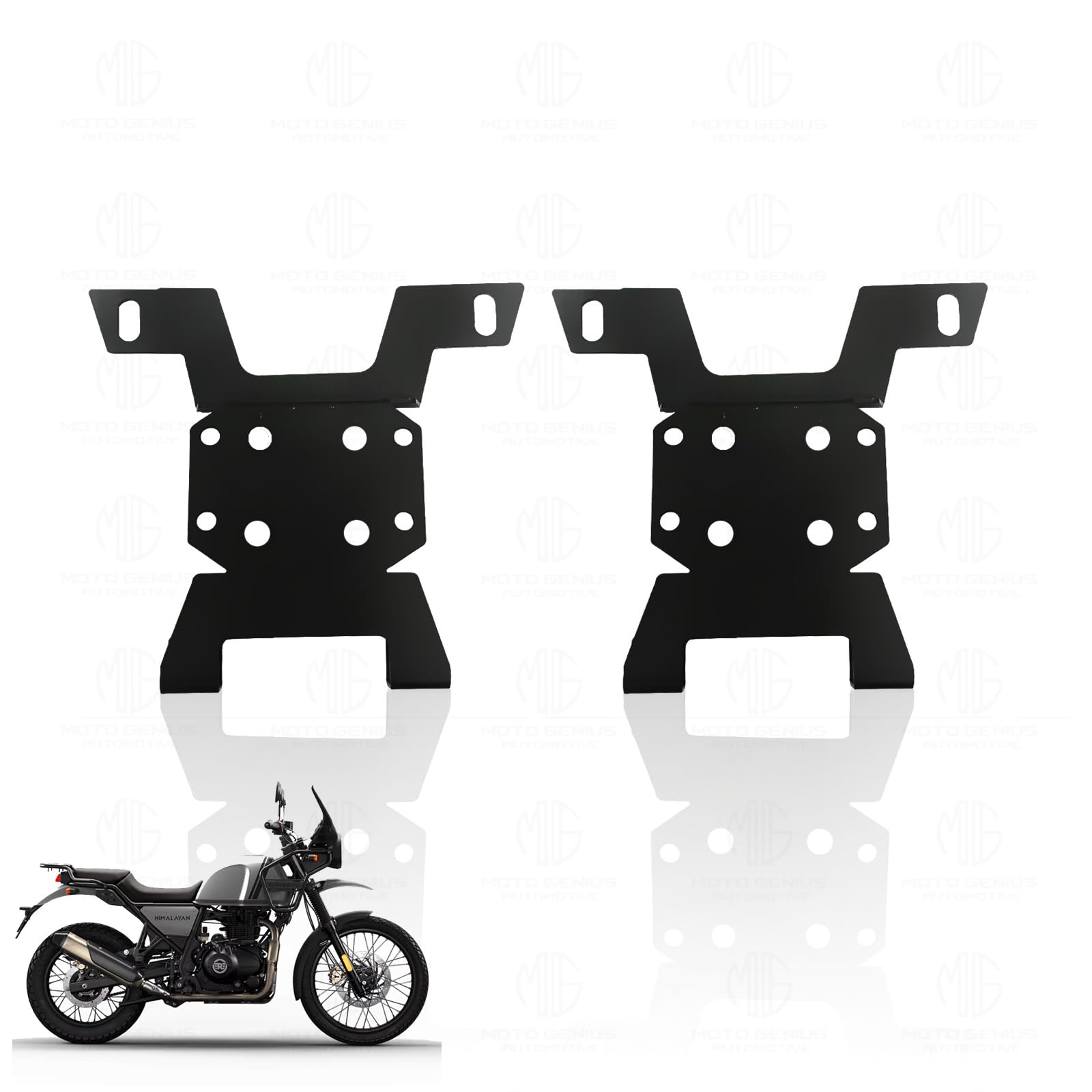 MOTO GENIUS Himalayan Jerry Can Mount | Heavy Duty Mounting Bracket for Jerry Cans |Rugged Design for Adventure Riding (Pack of 2) (BS4)