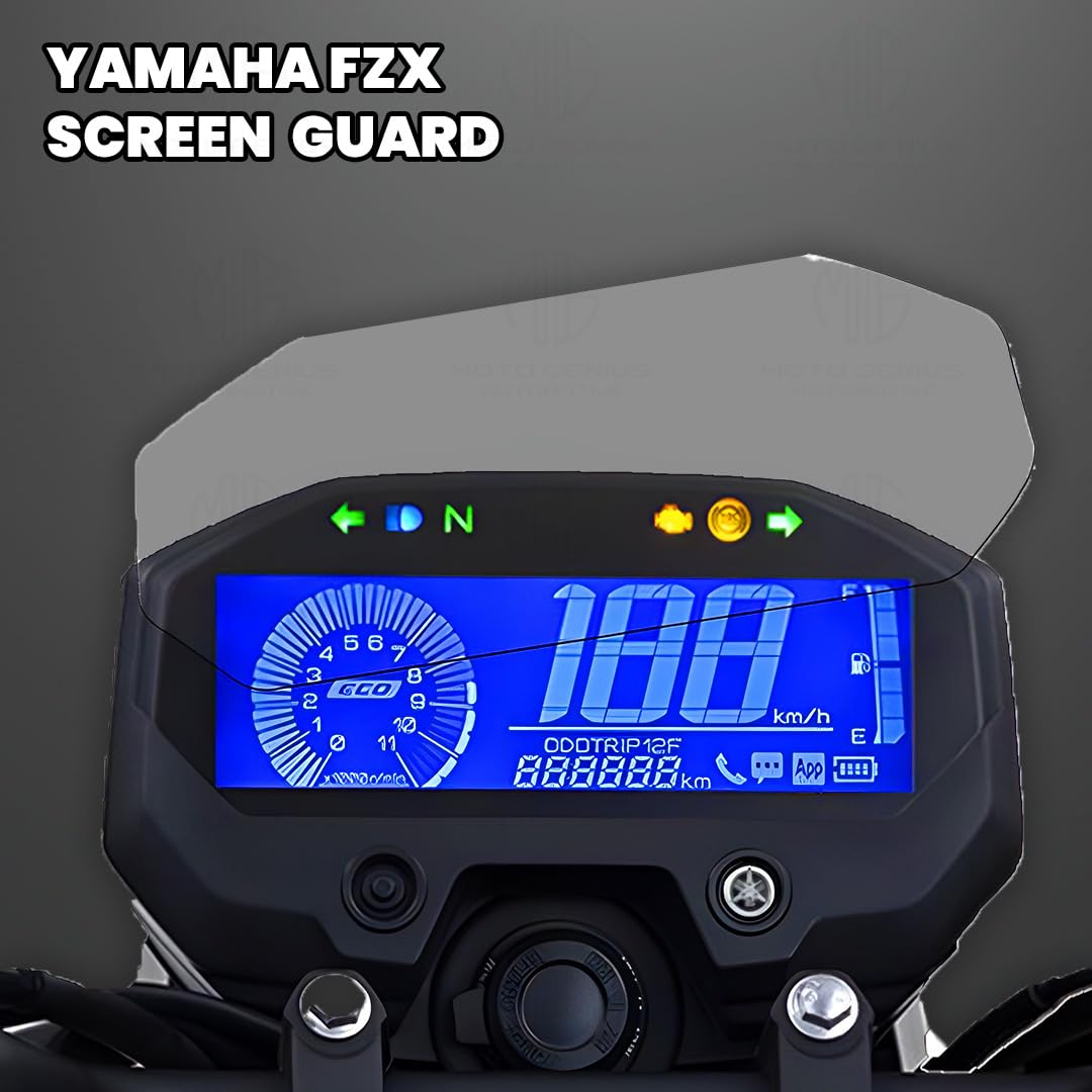 MOTO GENIUS 9H Hardness Speedometer Screen Protector for FZX Scratch Guard, Scratch Resistant, Anti-Fingerprint, Clarity, Easy Application