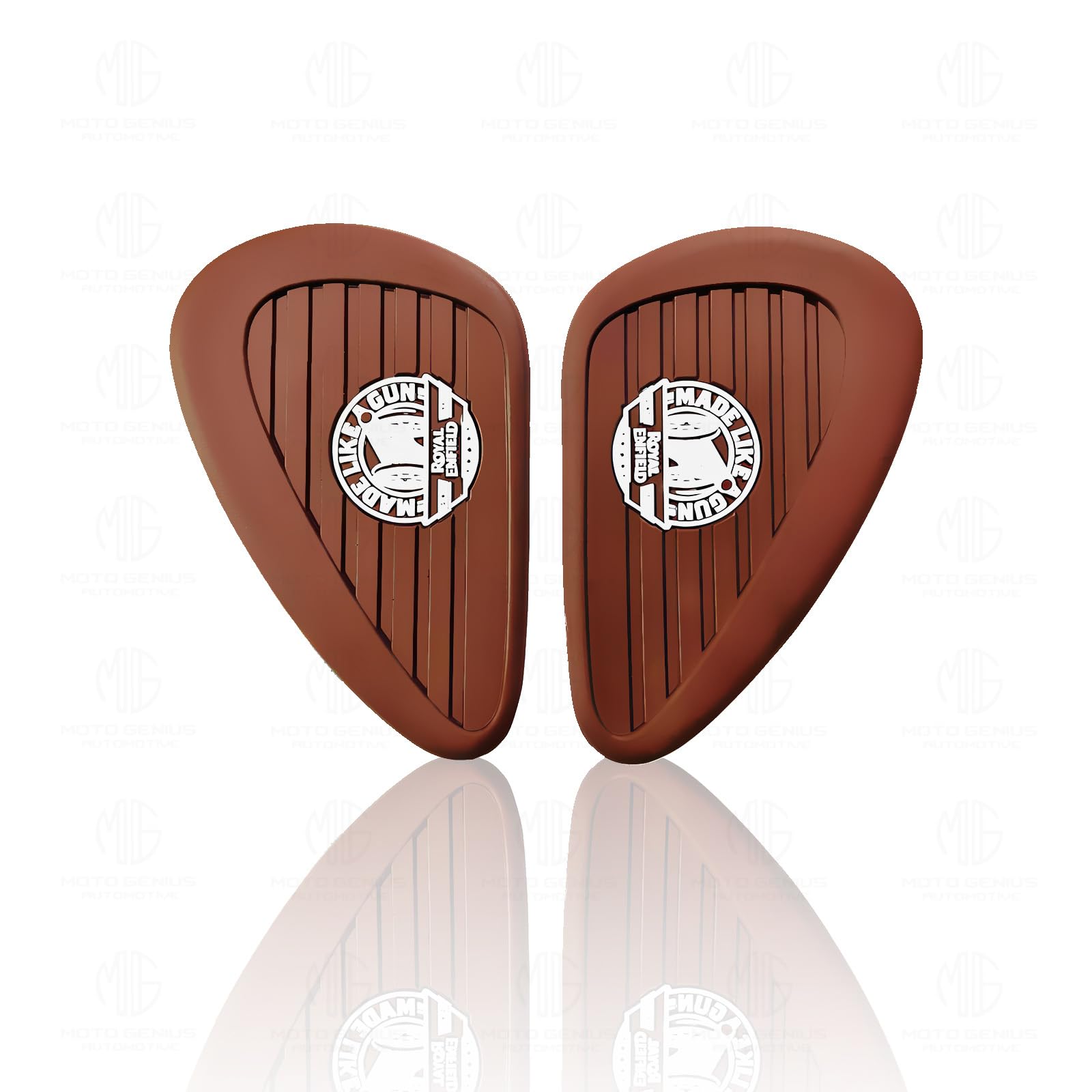 MOTO GENIUS Silicone Tank Pads for RE Interceptor | Premium Tank Protection Pads |Anti-Slip and Scratch-Resistant Design |Stylish and Durable (Pack of 2)