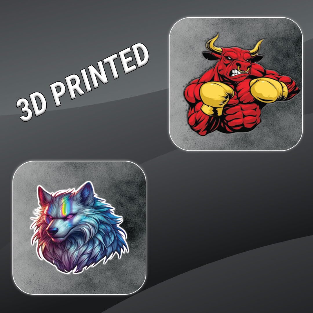 animal bike car laptop helmet 3d vinyl sticker waterproof decal for laptop bike car helmet