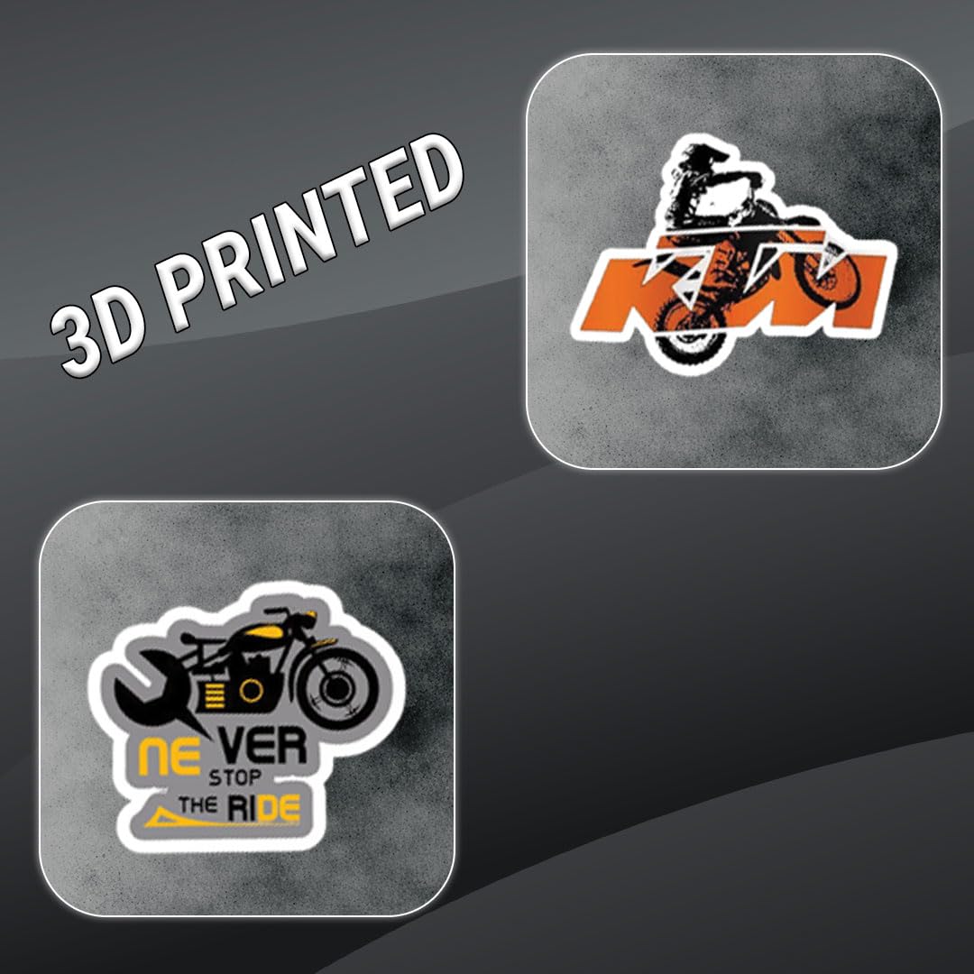 Racing Bike 3D Vinyl Stickers | Waterproof, Fade-Proof, Self-Adhesive Decals for Helmet, Bike, Car, Laptop & Mobile | Sports Bike Graphic Stickers (10 PC)