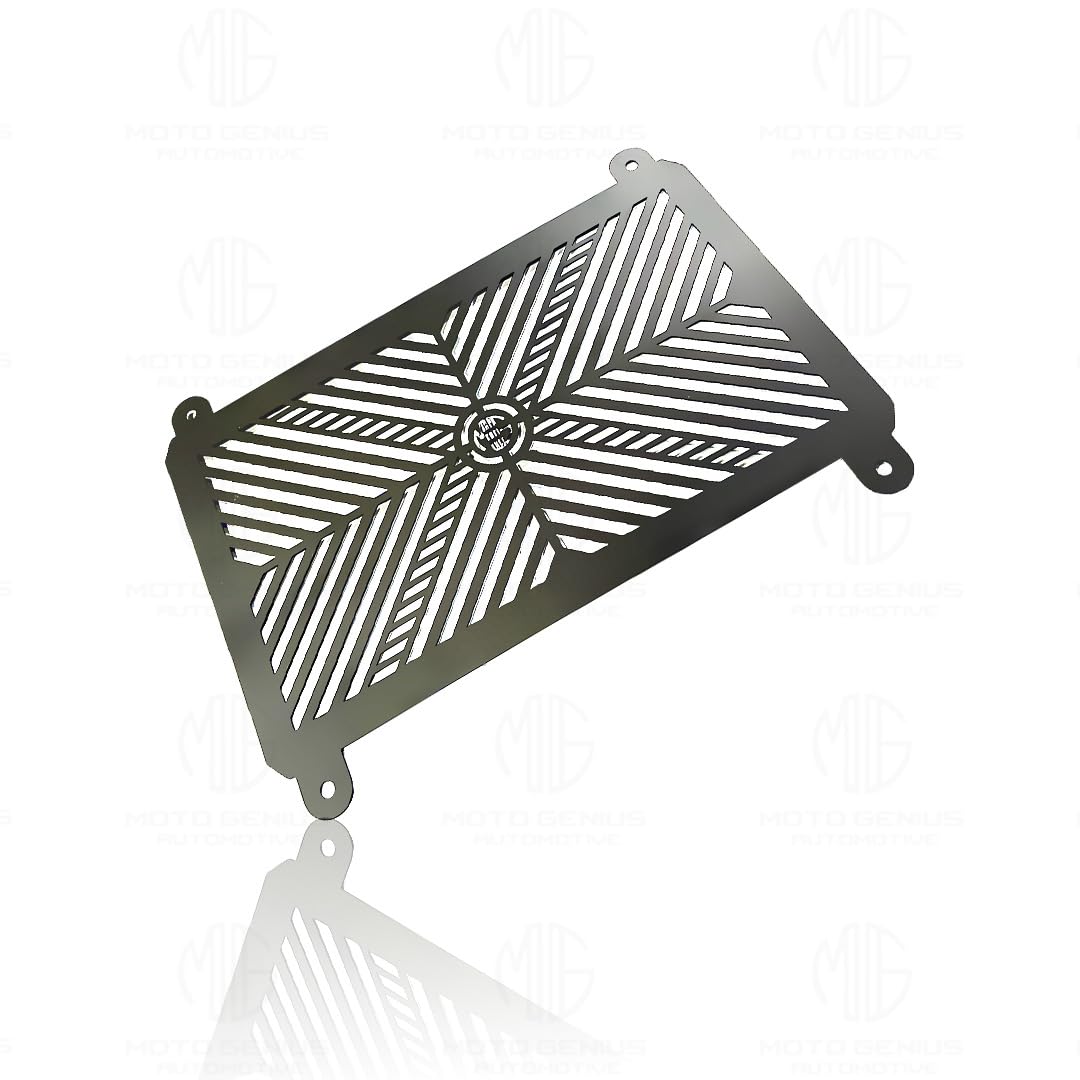MOTO GENIUS Stainless Steel Radiator Grill Cover Guard Protector for Ninja 400 | Engine Cooling Protection | Rust-Resistant, Durable, Easy Installation ()