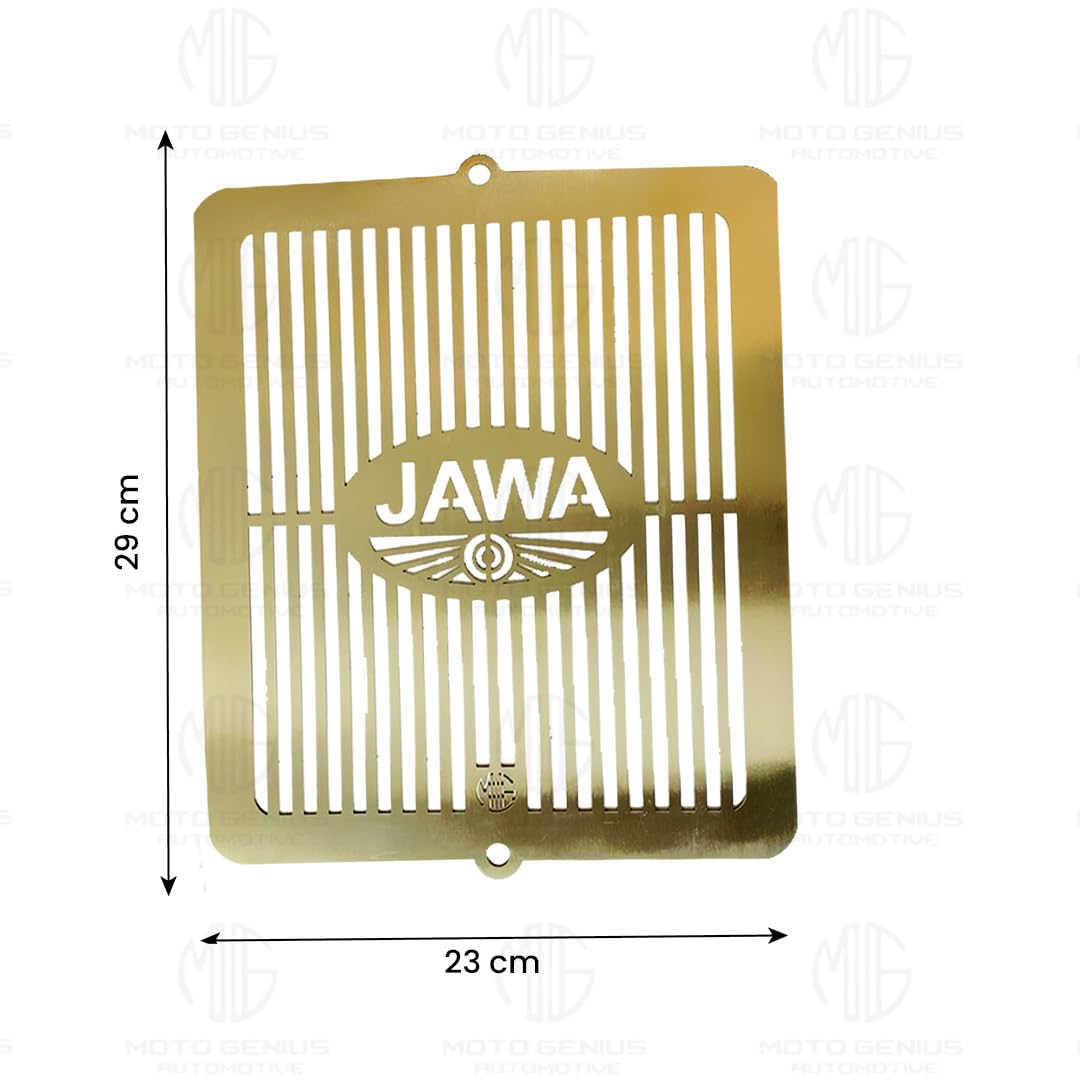 MOTO GENIUS Radiator Guard for JAWA 42 | Durable Stainless Steel Protector |Essential Accessory for Motorcycle Radiator Protection