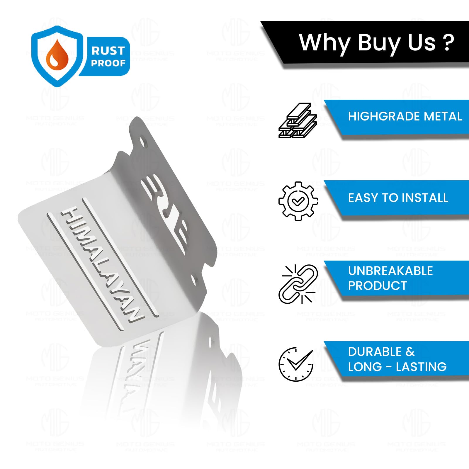 MOTO GENIUS Stainless Steel Front Disc Brake Fluid Reservoir Oil Cap for RE Himalayan BS3/BS4/BS6/Scram Motorbike | Replacement for Enhanced Durability and Performance