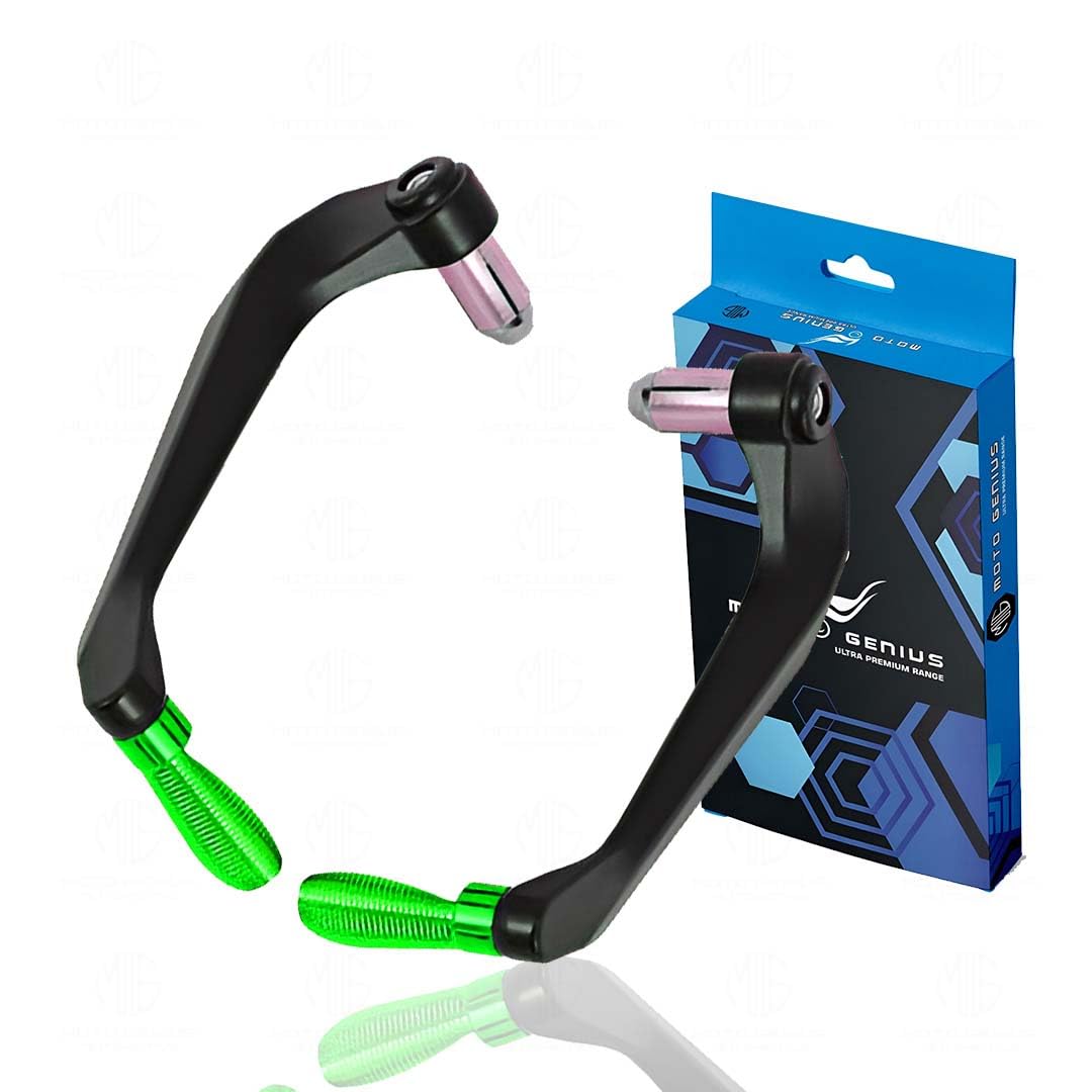 MOTO GENIUS Adjustable CNC Brake Clutch Lever Protector Guard for Motorcycles & Bikes | Universal Fit, Durable Aluminum, Lever Protection, Minimalist Design ()