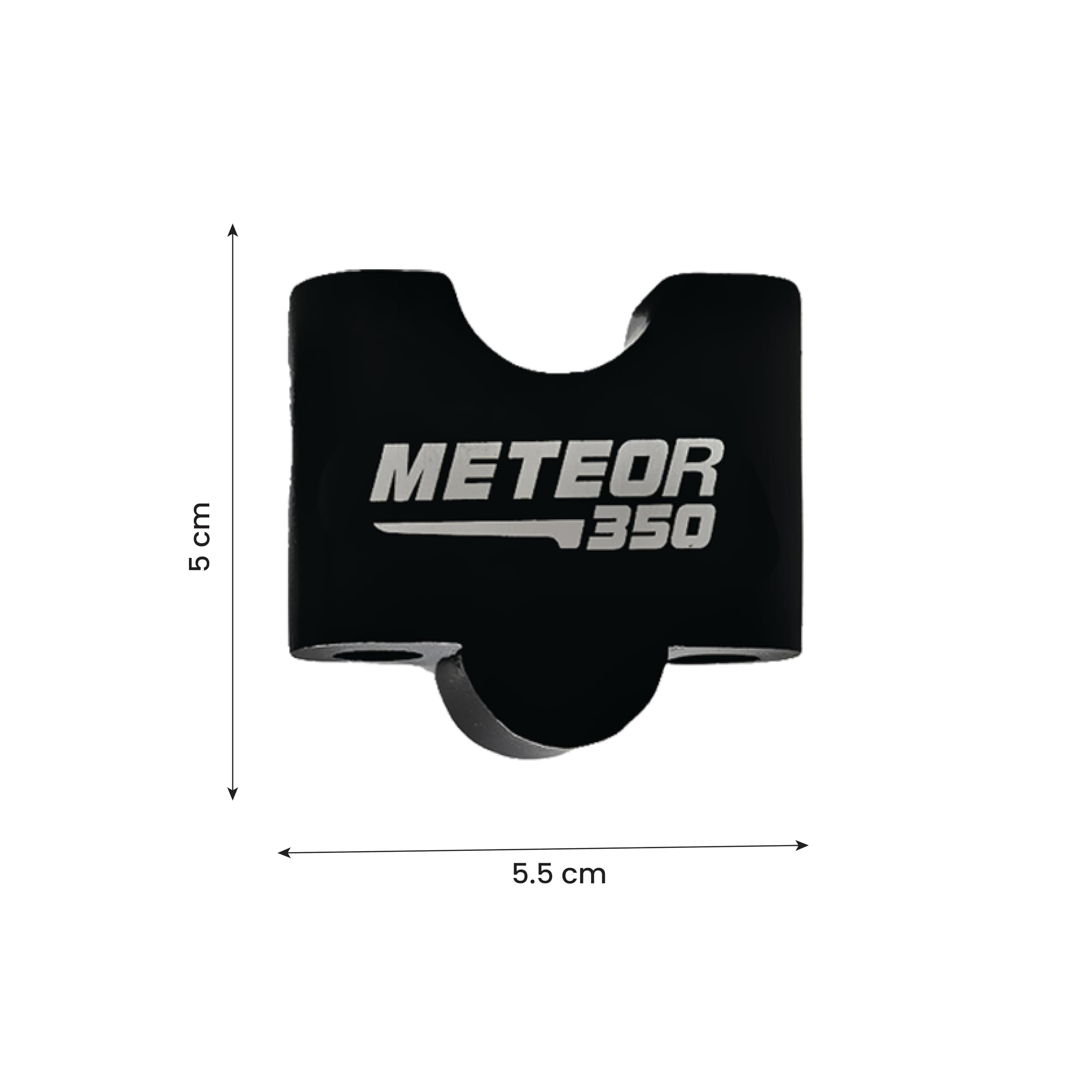 MOTO GENIUS Adjustable Handle Riser for Meteor 350 |Enhances Comfort and Control | Height Riser Clamp Compatible with RE Meteor (Angular)