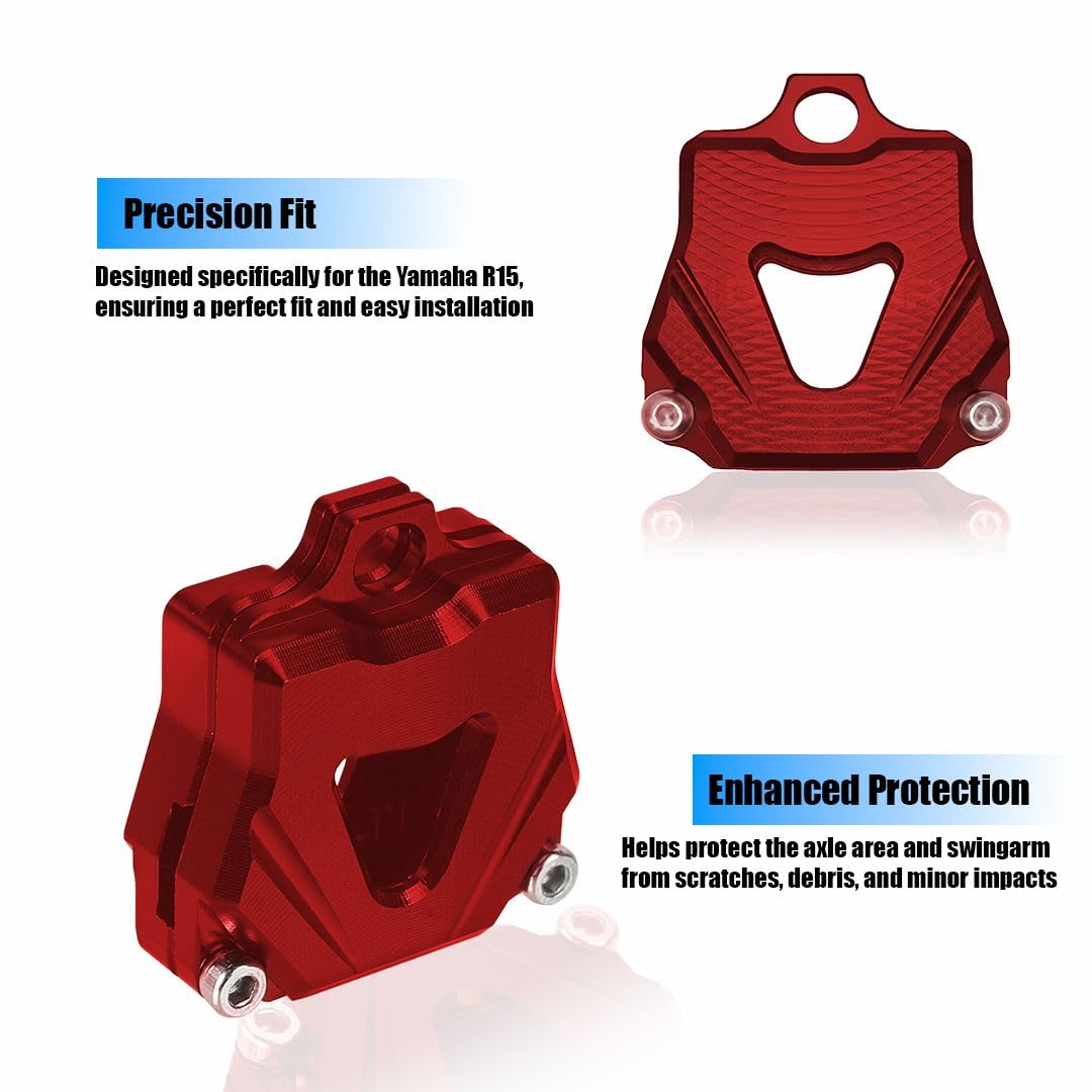 MOTO GENIUS CNC Aluminum Key Shell Case Cover for R15 V1 V2 V3 V4 Motorbike | Premium Protection with Stylish Finish ()