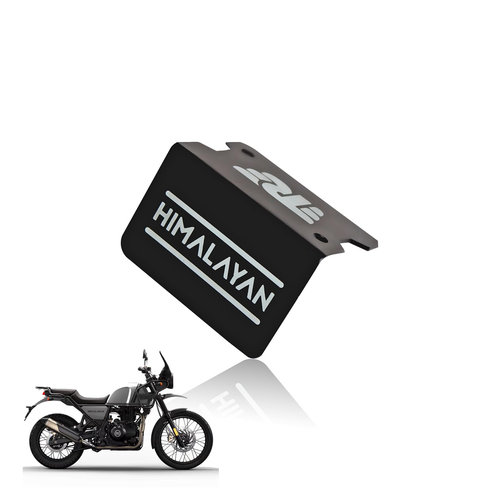 MOTO GENIUS Stainless Steel Front Disc Brake Fluid Reservoir Oil Cap for RE Himalayan BS3/BS4/BS6/Scram Motorbike | Replacement for Enhanced Durability and Performance