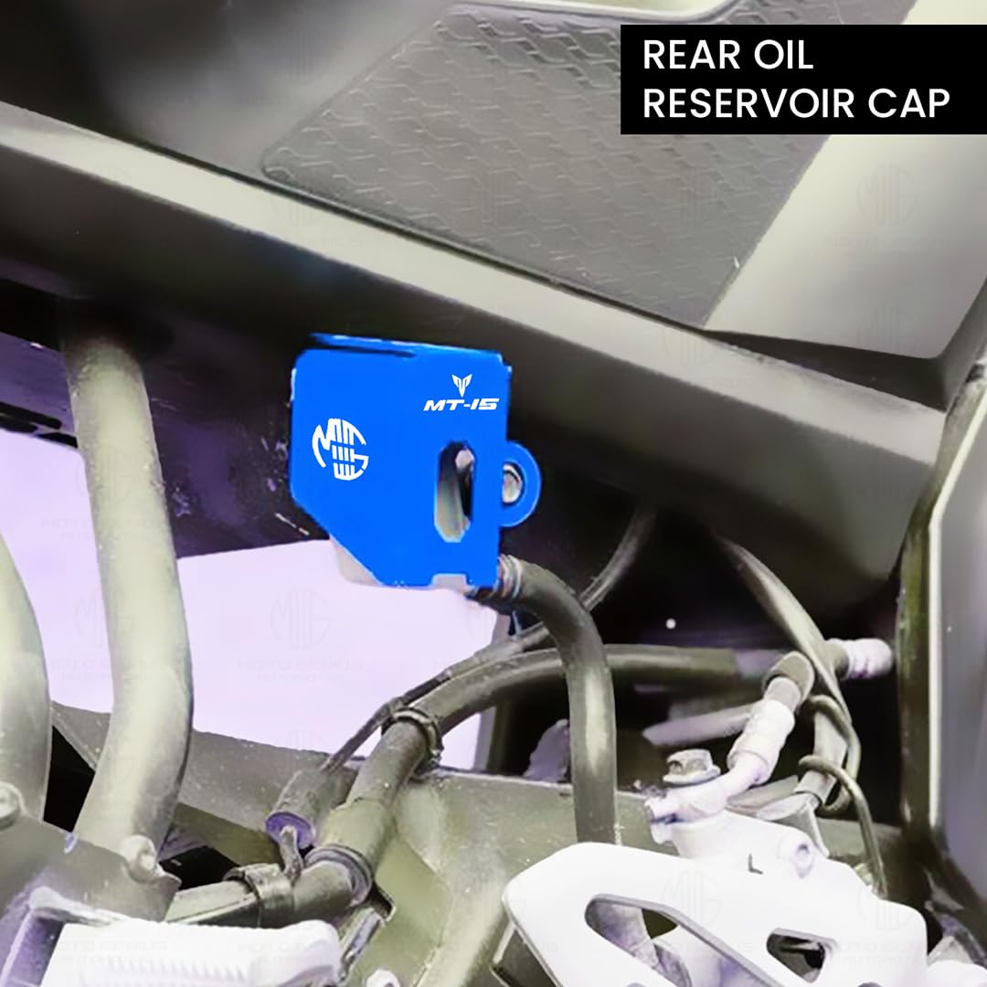 MOTO GENIUS Rear Brake Oil Container Guard for MT 15 | Durable Protection and Stylish Design for Motorcycles (Pack of1)