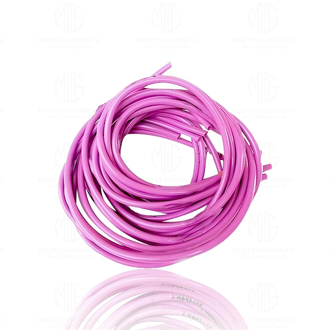 MOTO GENIUS 1 Meter Motorcycle Petrol Gas Oil Delivery Tube Pipe, Fuel Gasoline Hose for Motorbike, ATV and Scooter ()