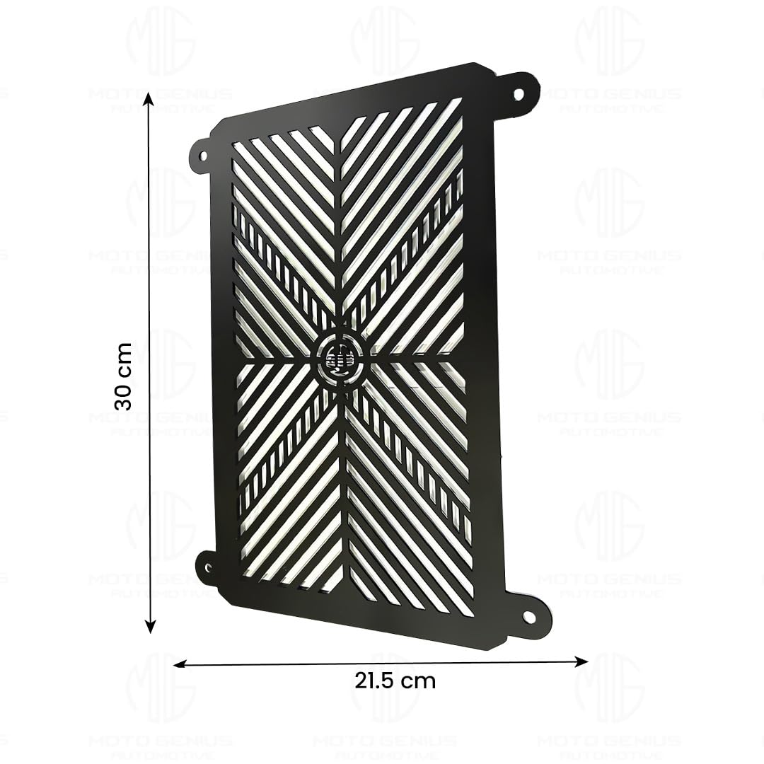 MOTO GENIUS Stainless Steel Radiator Grill Cover Guard Protector for Ninja 400 | Engine Cooling Protection | Rust-Resistant, Durable, Easy Installation ()